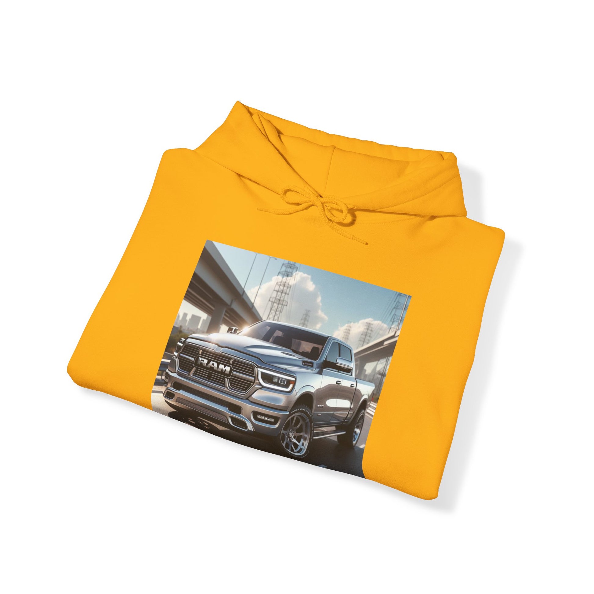 Silver Dodge Ram Hoodie Hoodie Printify