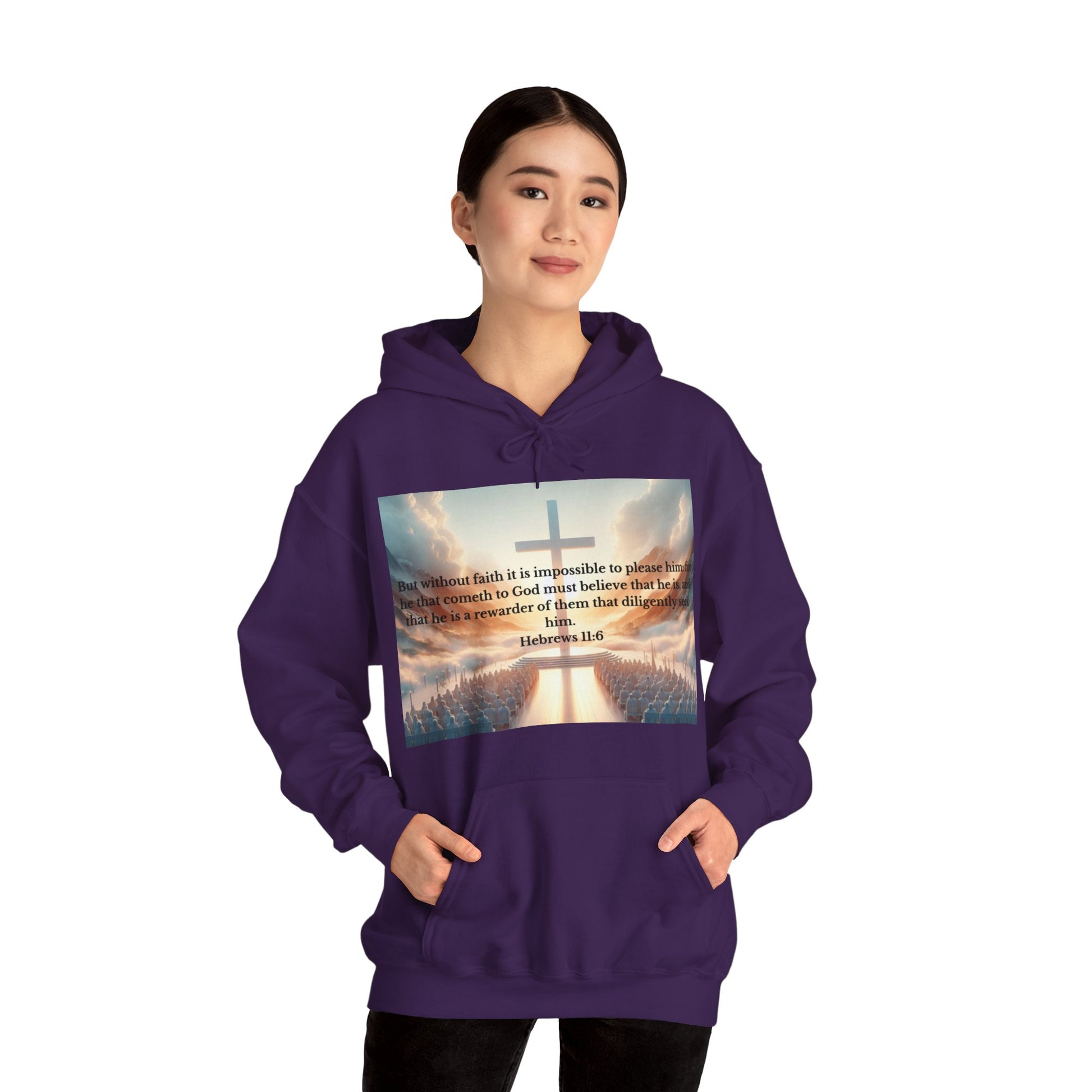 Hebrews 11:6 Hoodie Hoodie Printify