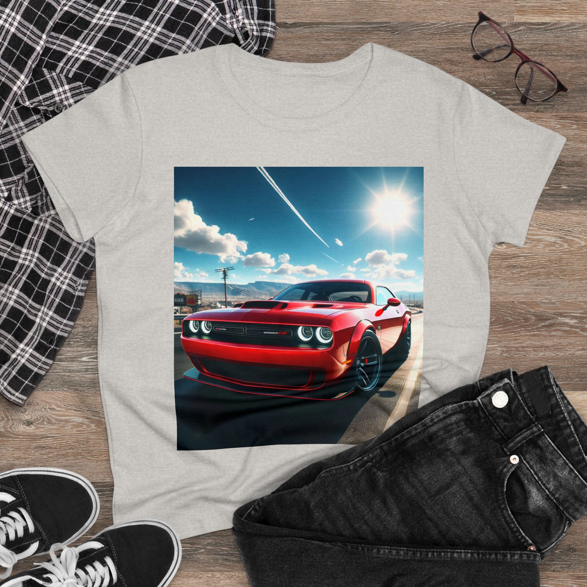 Red Challenger T-Shirt T-Shirt Printify