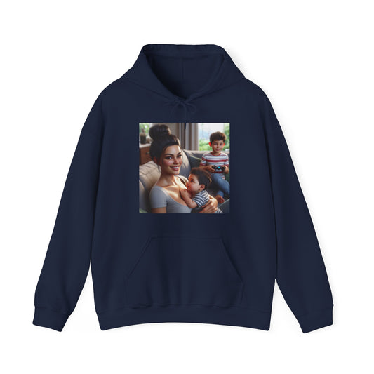 Family Time Hoodie Hoodie Printify Navy S