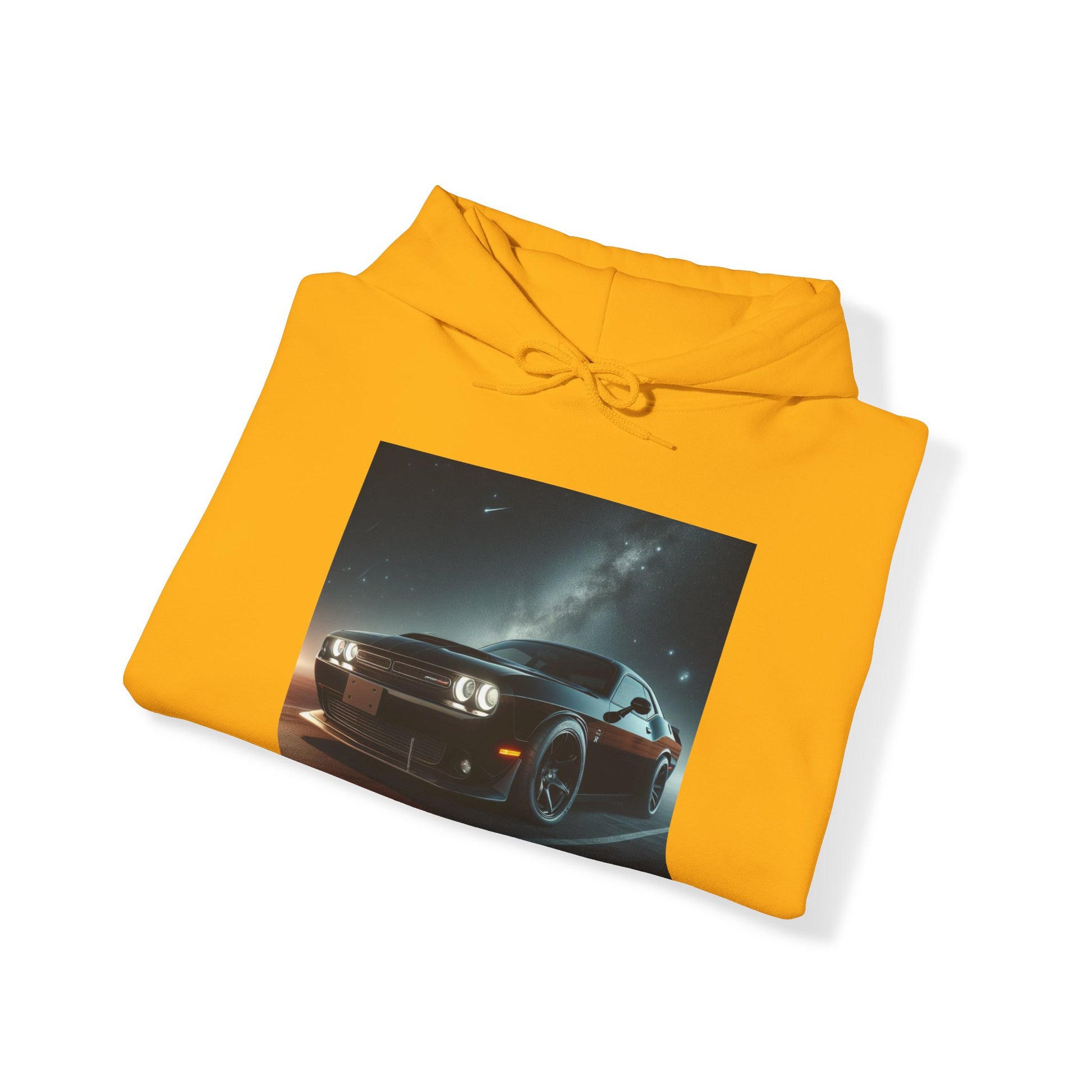 Black Challenger Hoodie Hoodie Printify