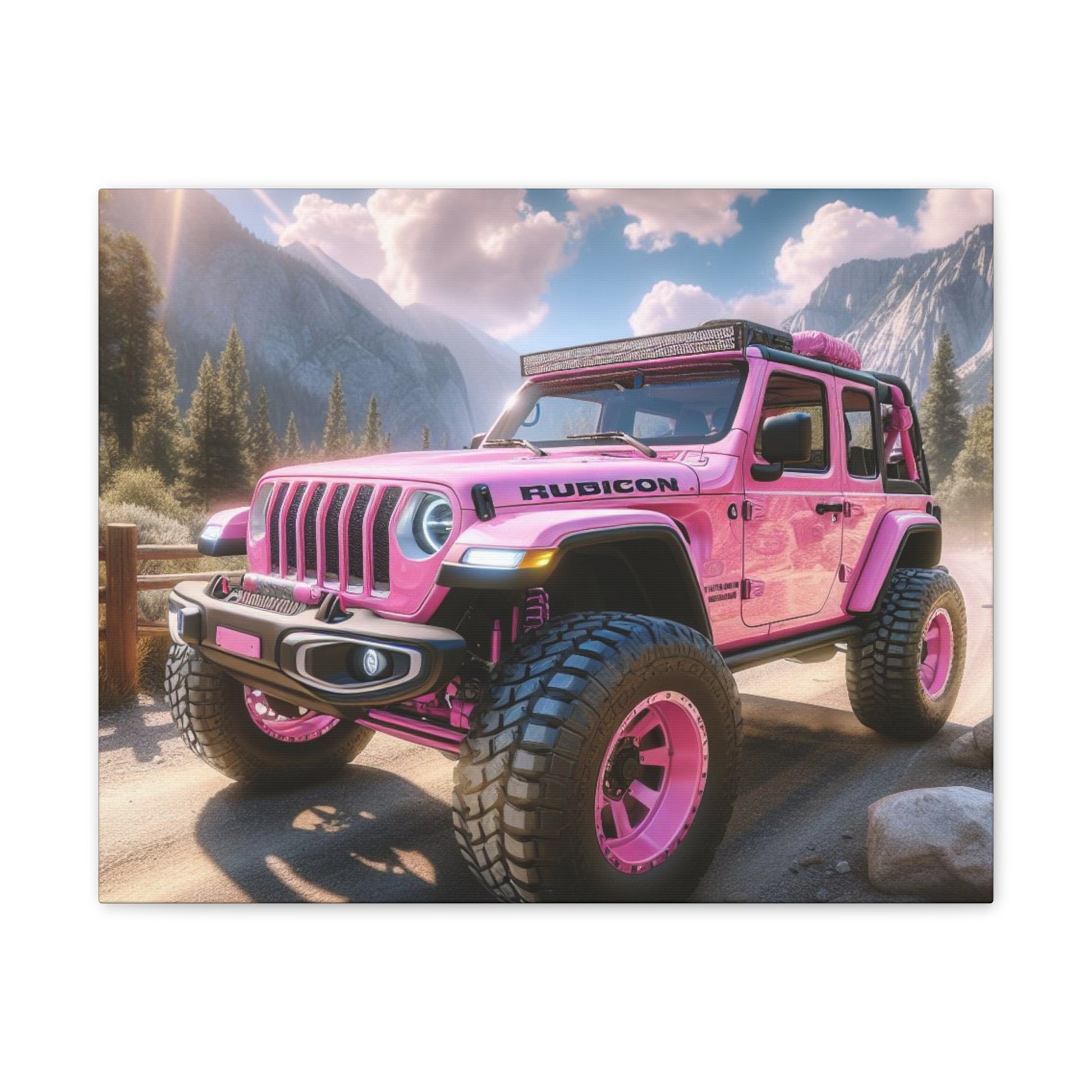 Pink Rubicon Canvas Canvas Printify