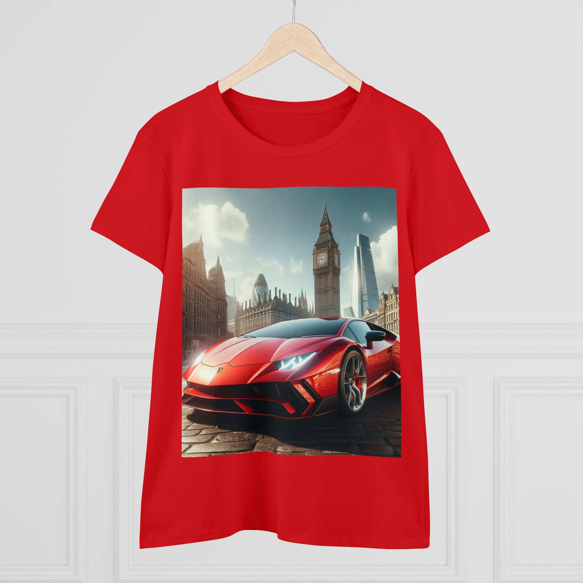 Red Lamborghini T-Shirt T-Shirt Printify