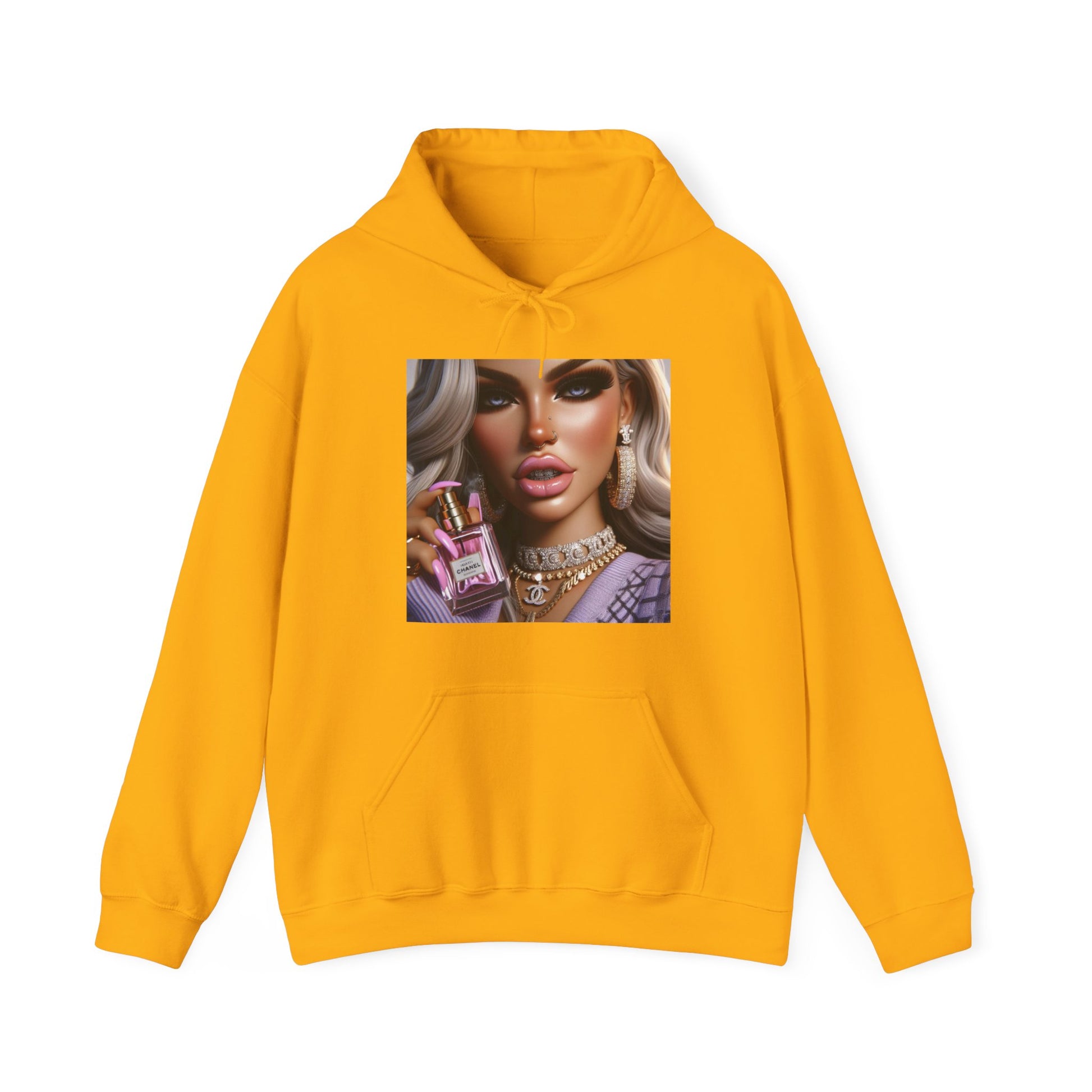 Chanel Please Hoodie Hoodie Printify Gold S
