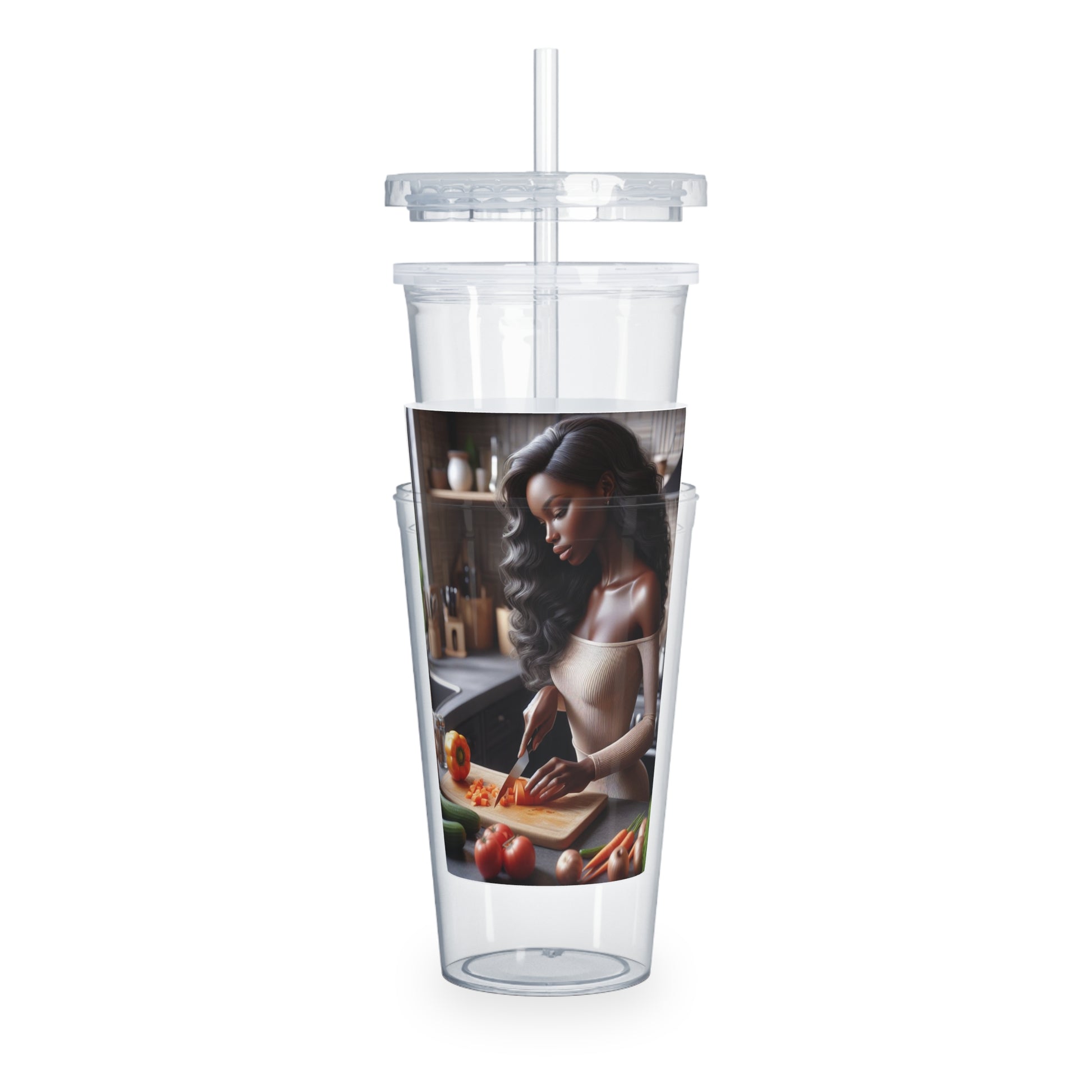 Dinner Time Tumbler with Straw Mug Printify