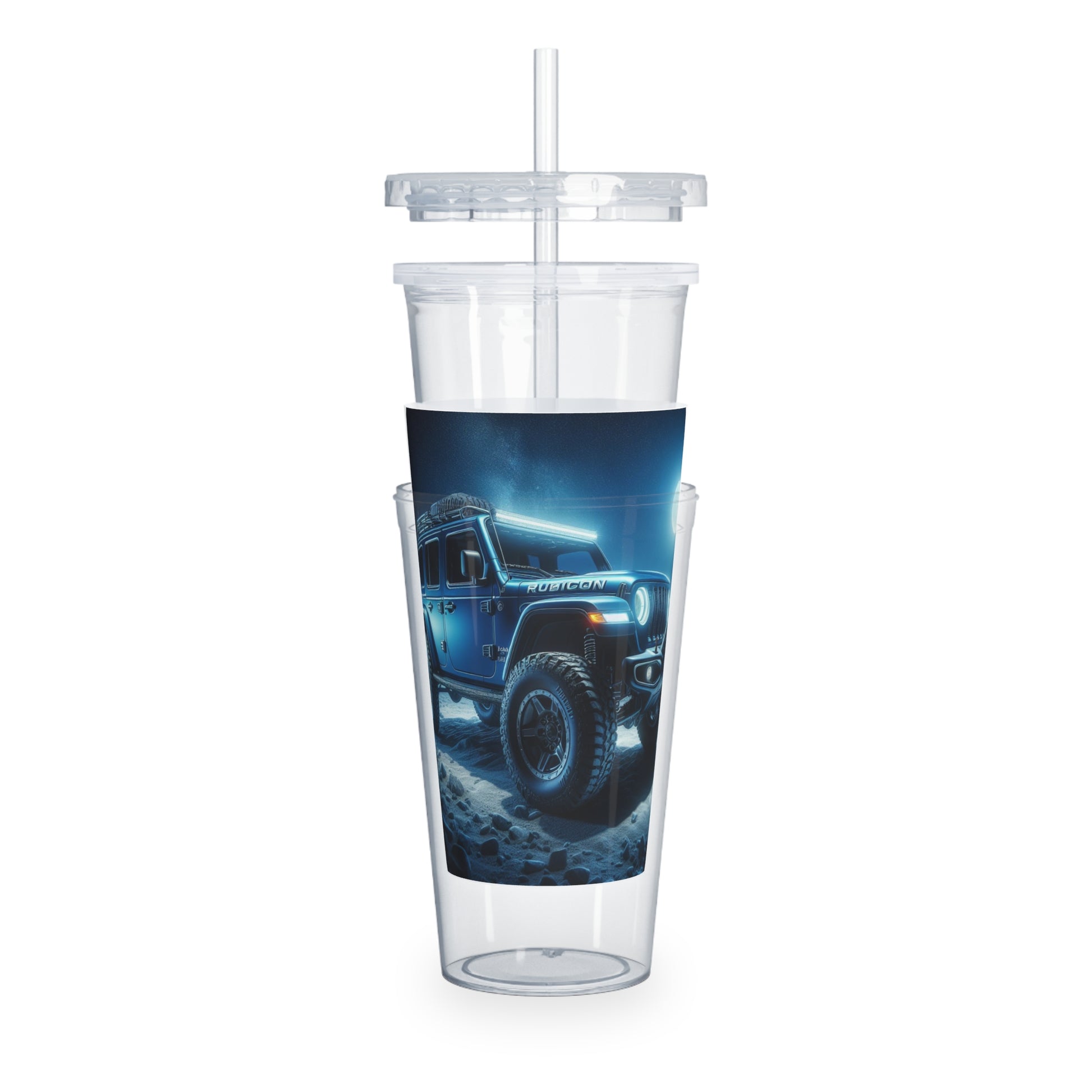 Blue Rubicon Tumbler with Straw Mug Printify