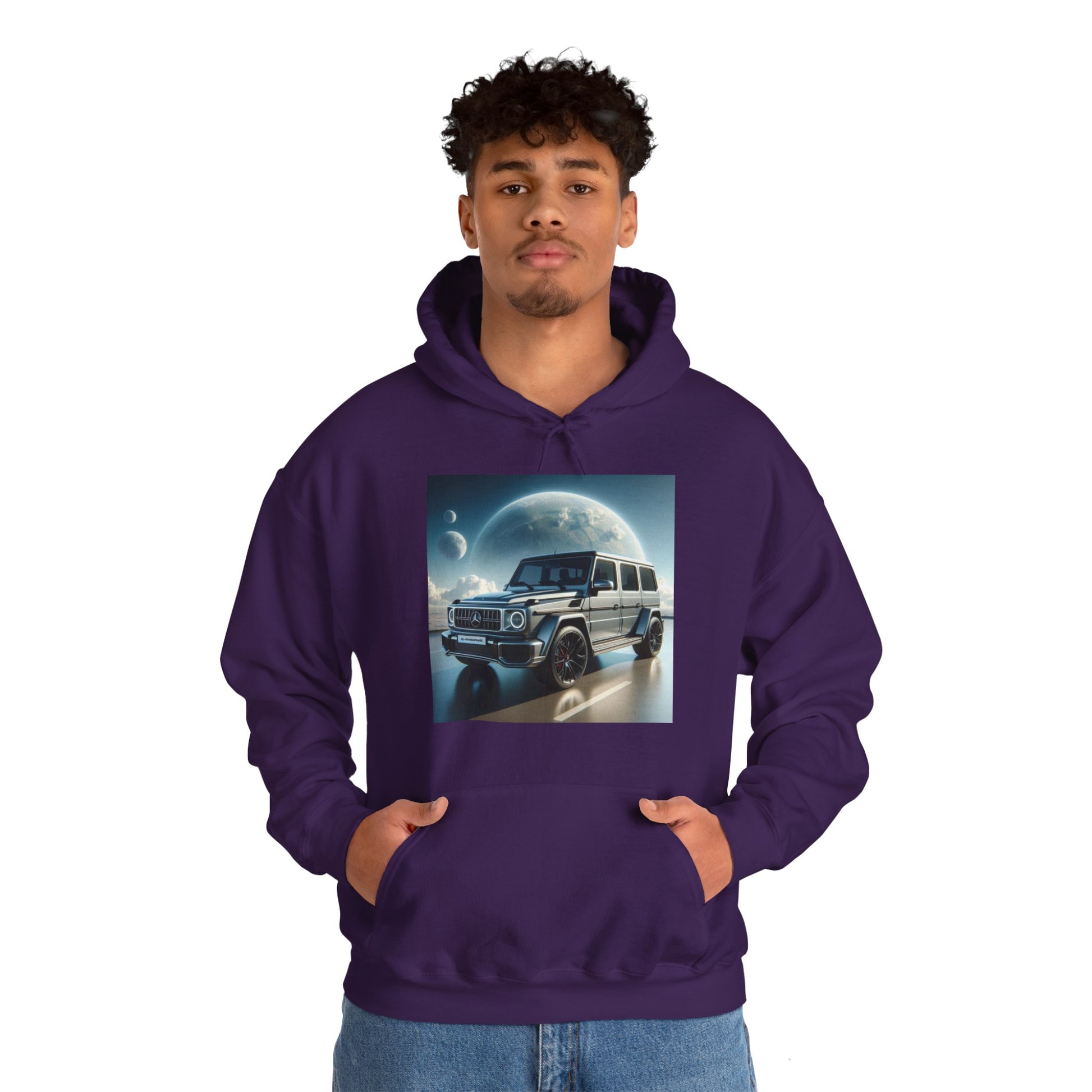 Silver G-Wagon Hoodie Hoodie Printify