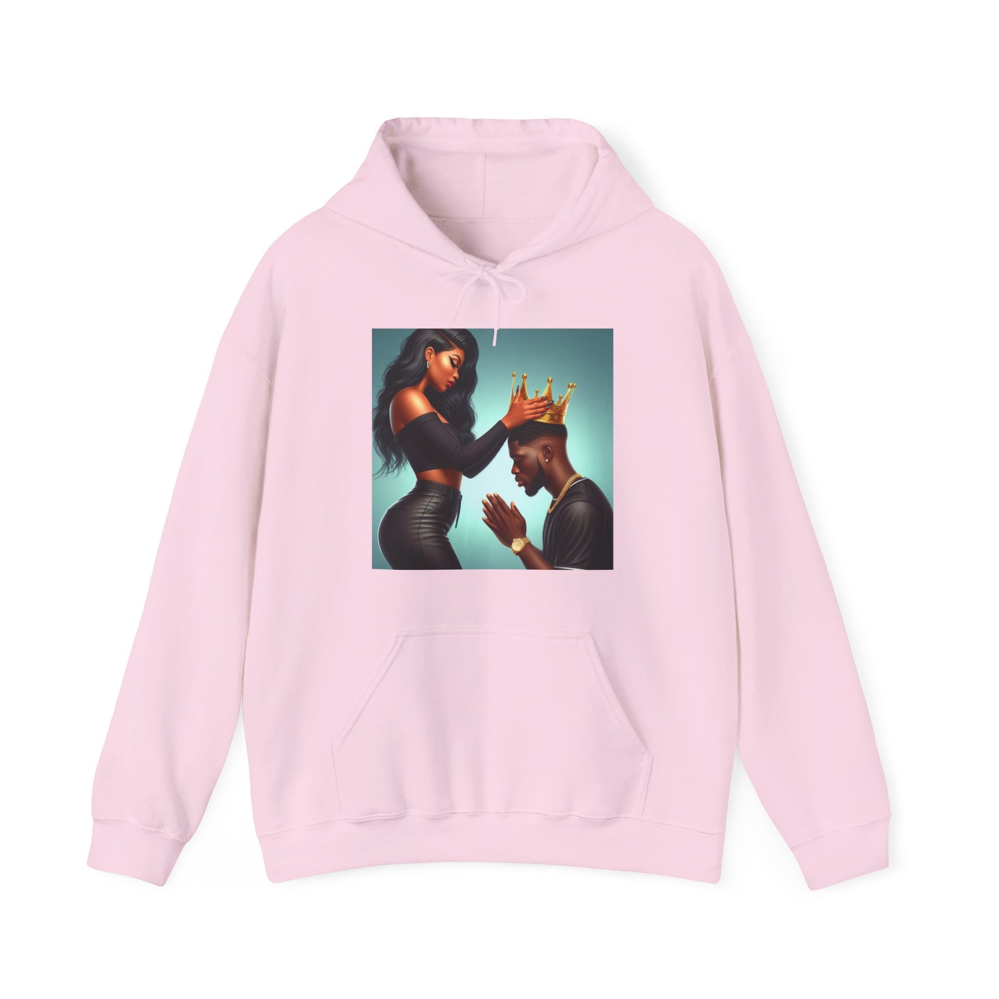My King Hoodie Hoodie Printify Light Pink S