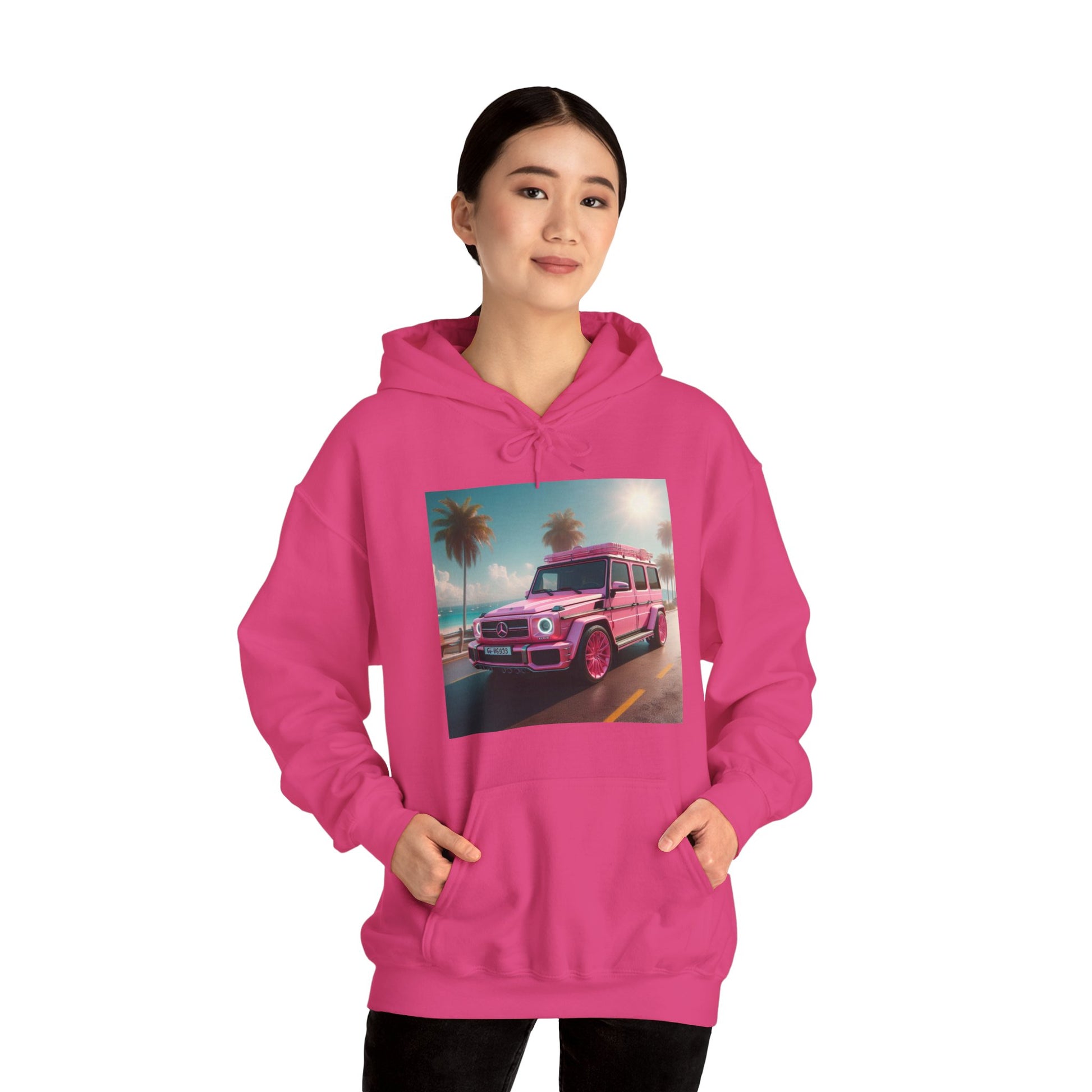 Pink G-Wagon Hoodie Hoodie Printify