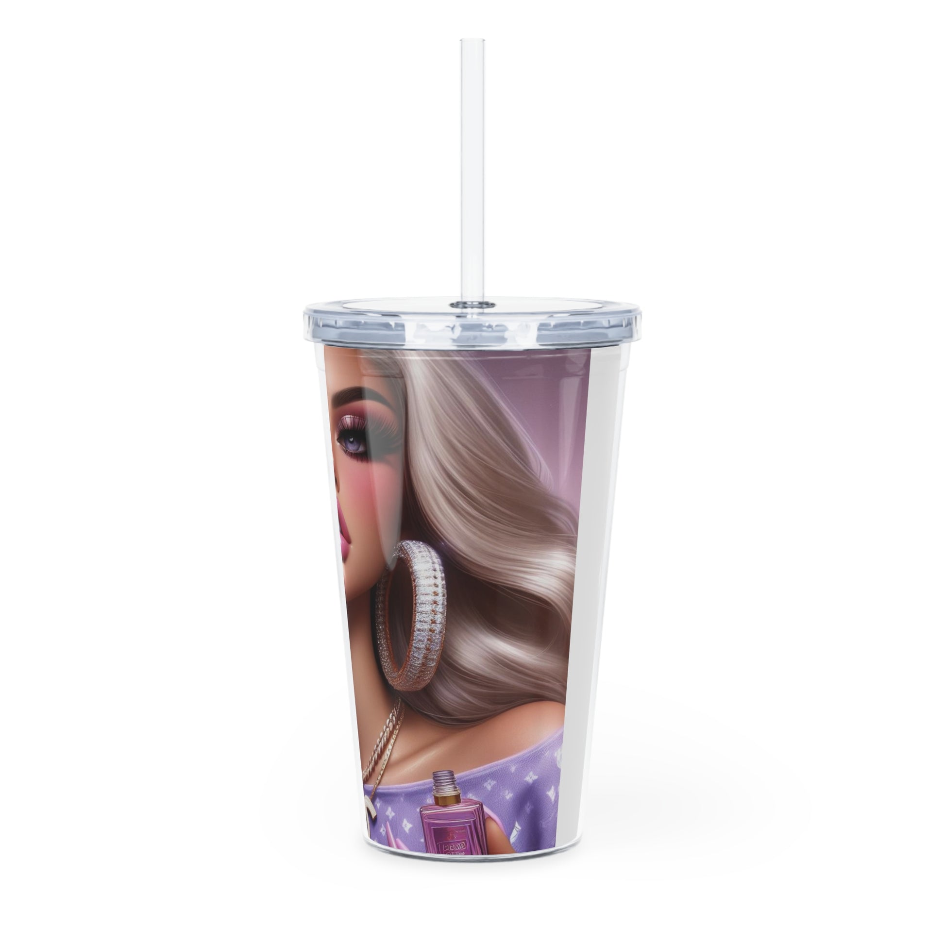Gloss Up Tumbler with Straw Mug Printify