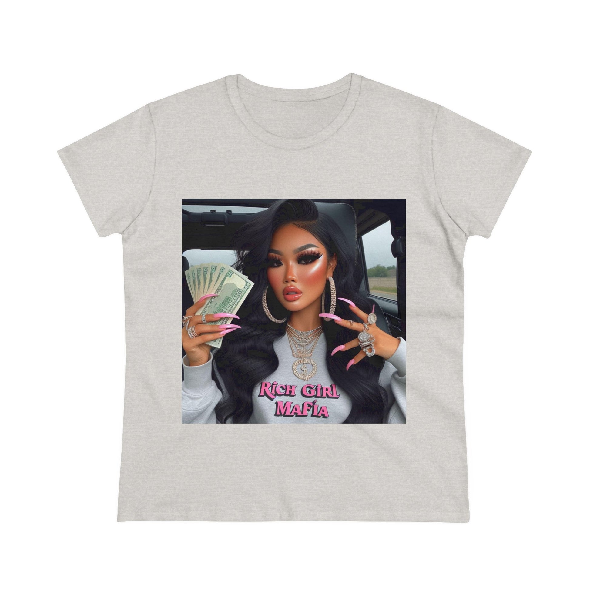 Rich Girl Mafia T-Shirt T-Shirt Printify Ash S