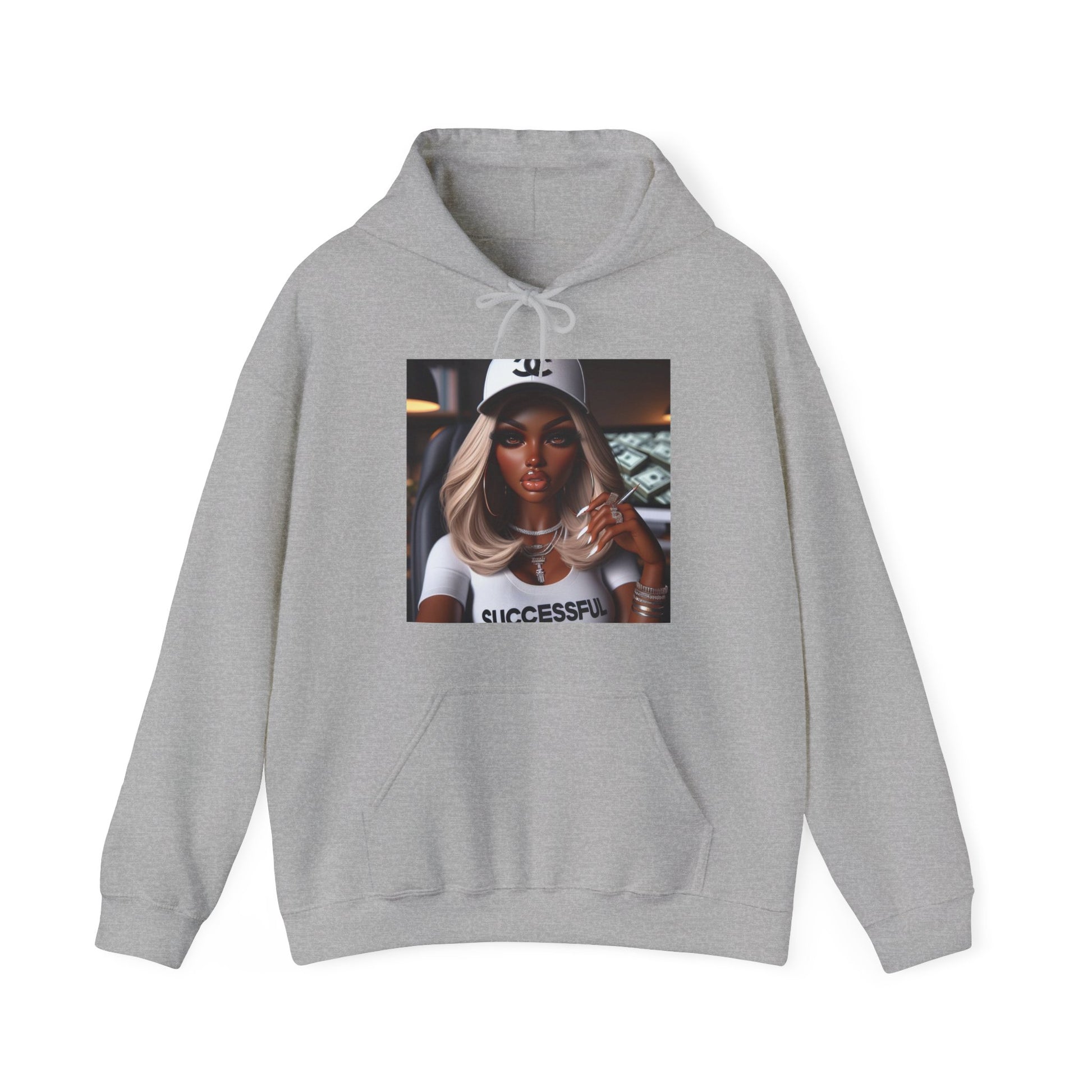 Big Money Hoodie Hoodie Printify Sport Grey S