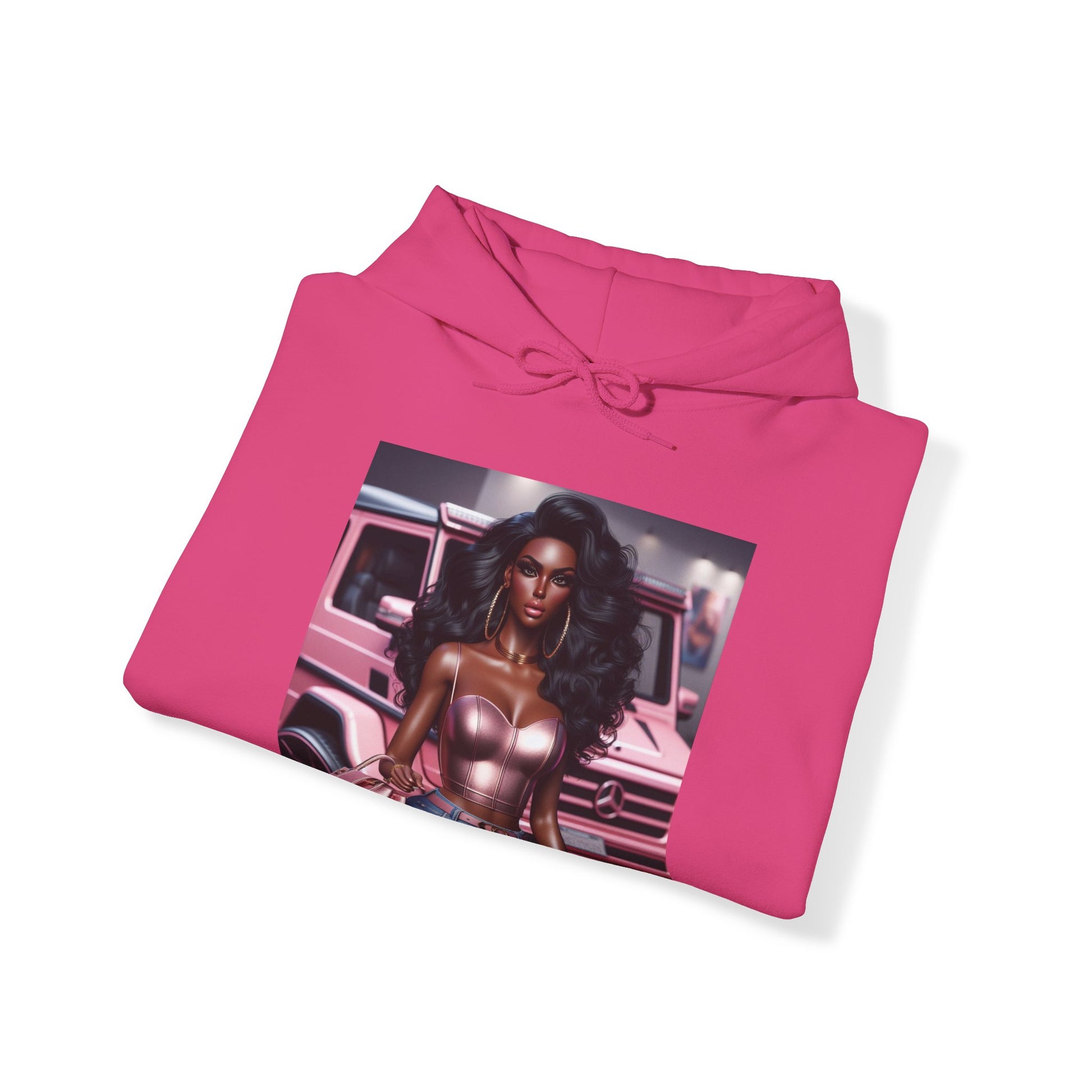 Pink Luxury Hoodie Hoodie Printify