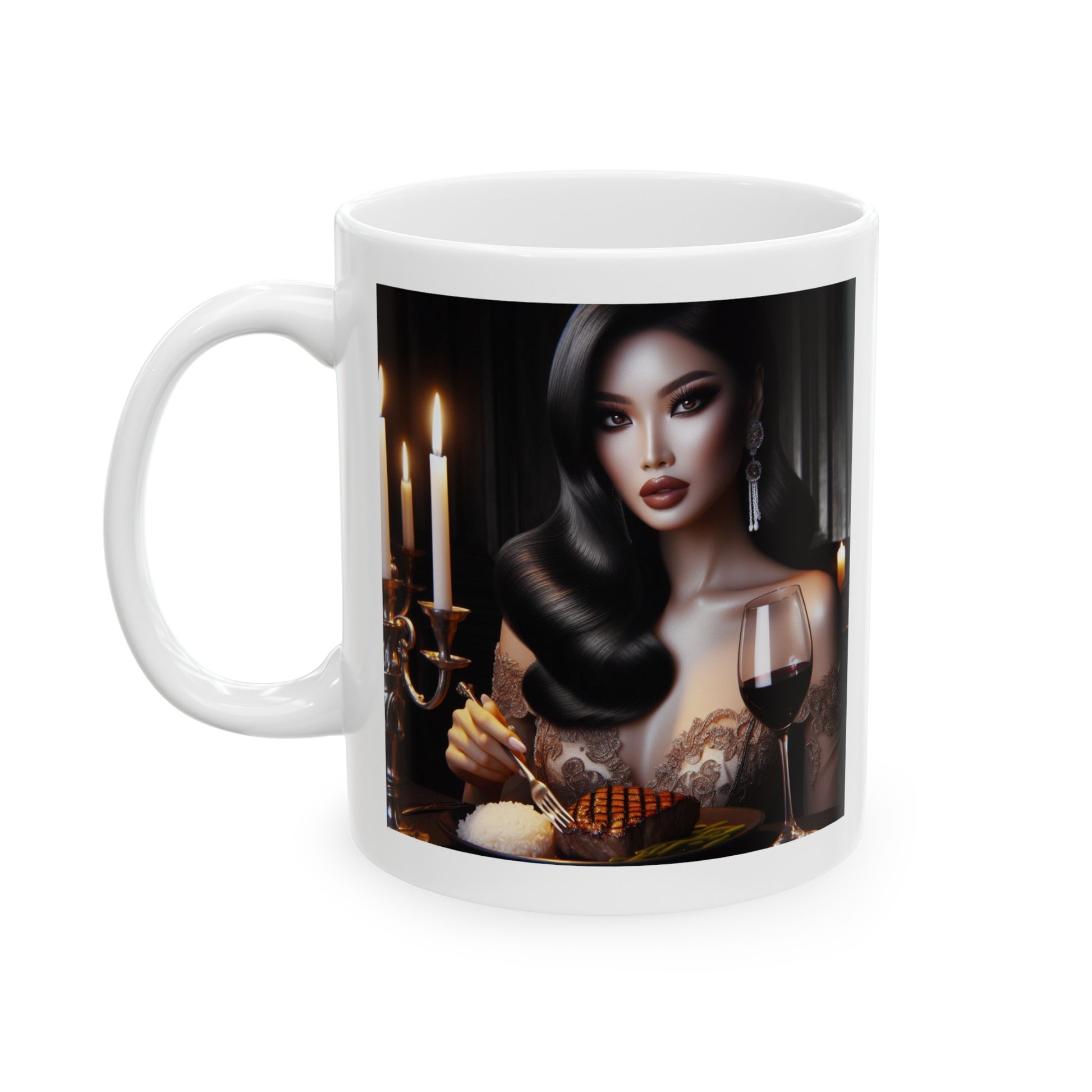 Elegant Meal Mug Mug Printify 11oz