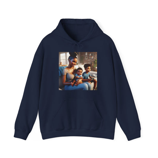 Family Time Hoodie Hoodie Printify Navy S