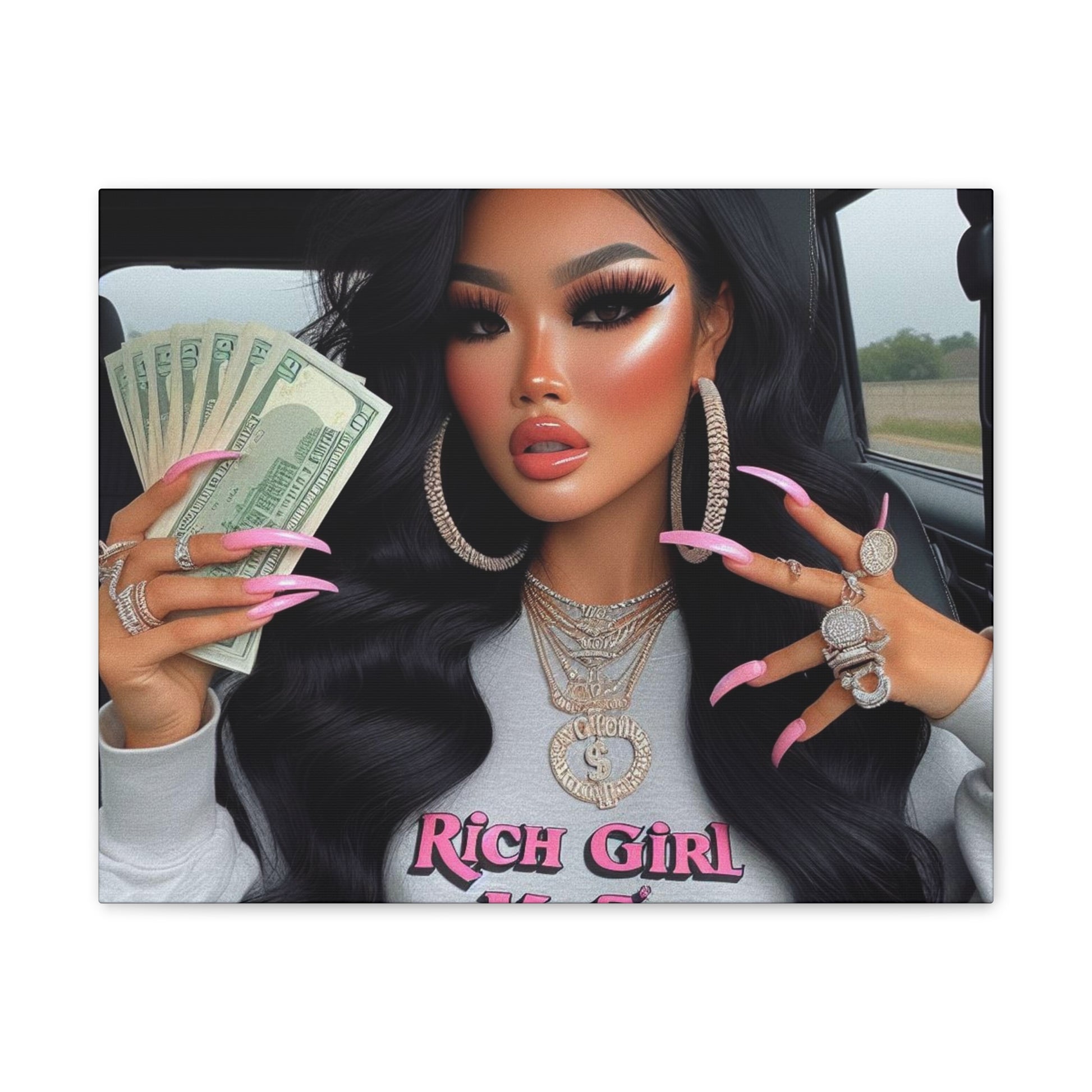 Rich Girl Mafia Canvas Canvas Printify