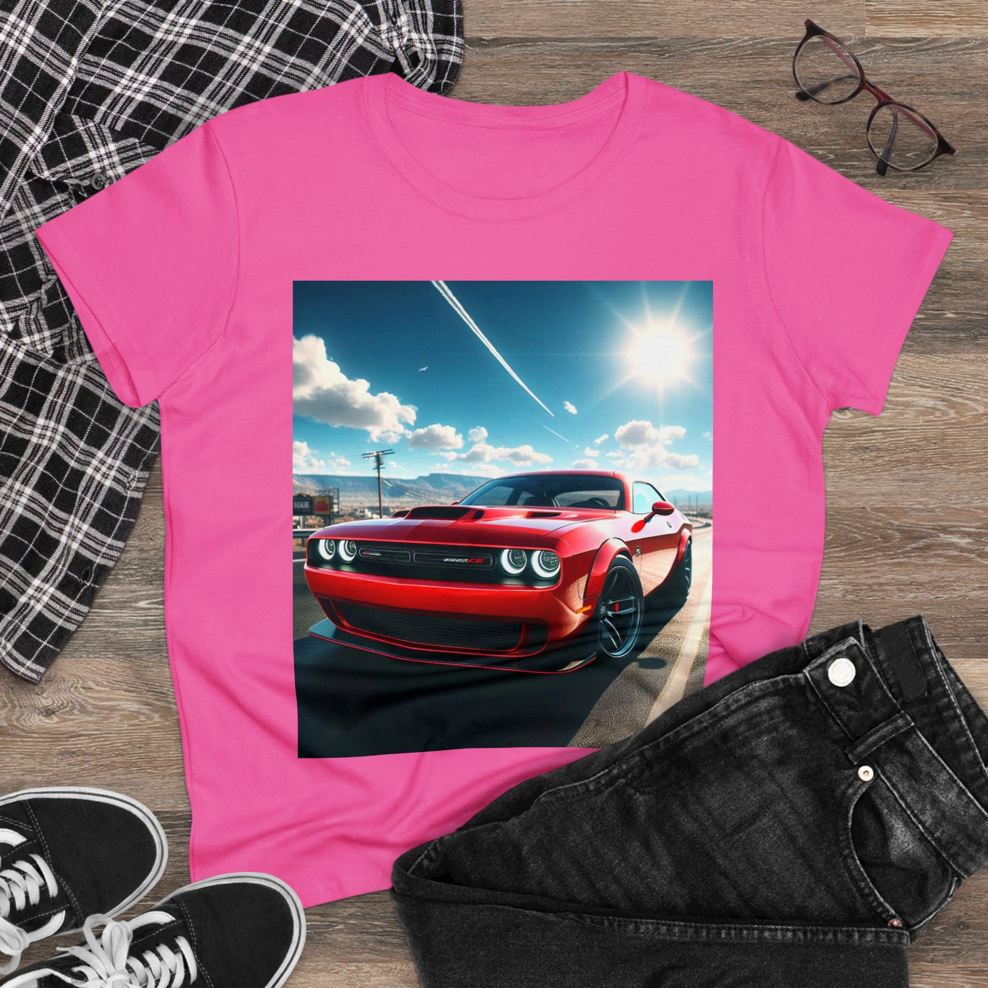 Red Challenger T-Shirt T-Shirt Printify