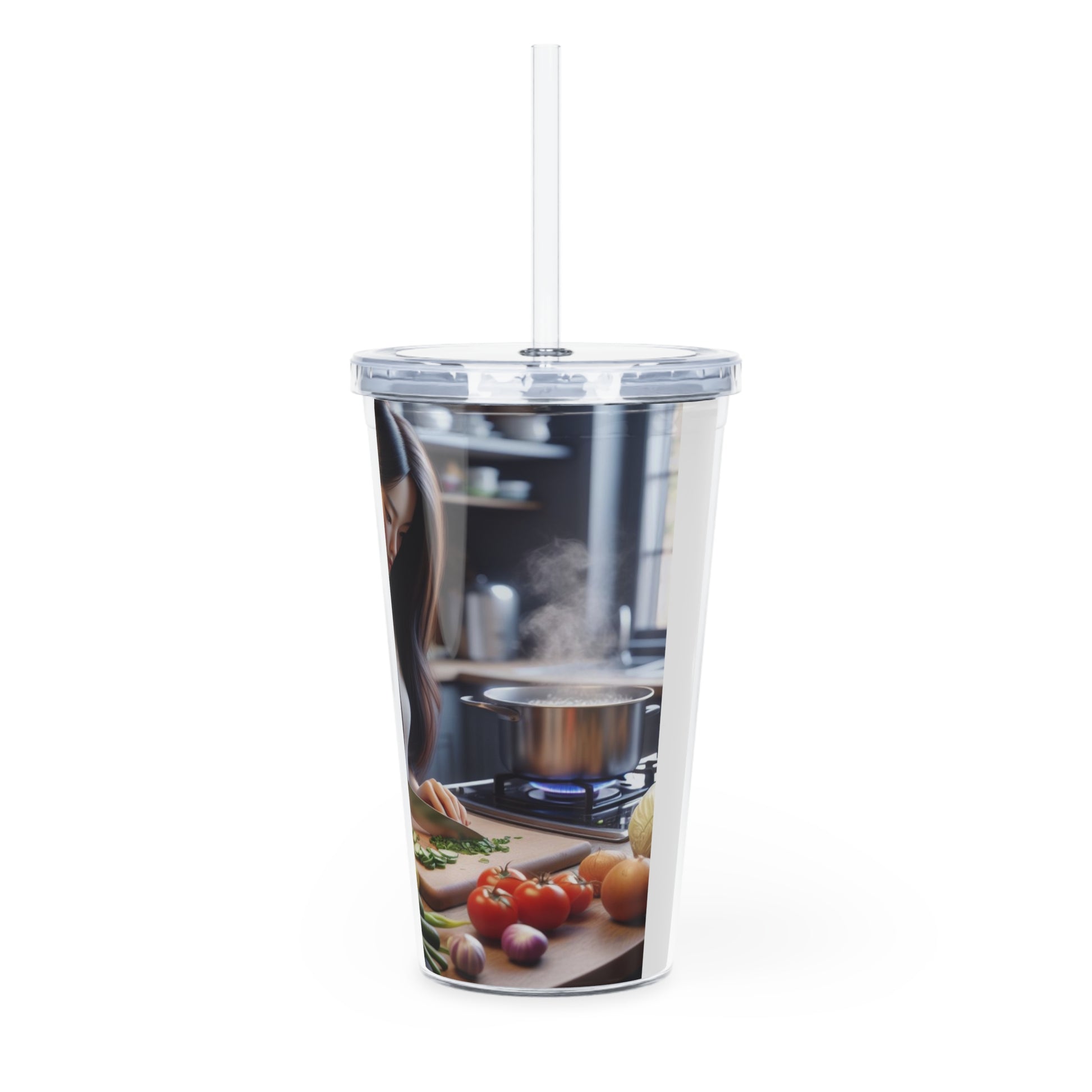 Dinner Time Tumbler with Straw Mug Printify