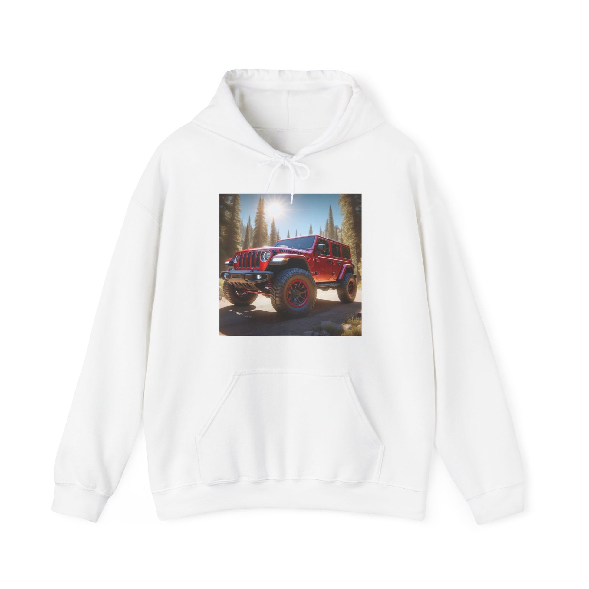 Red Rubicon Hoodie Hoodie Printify White S