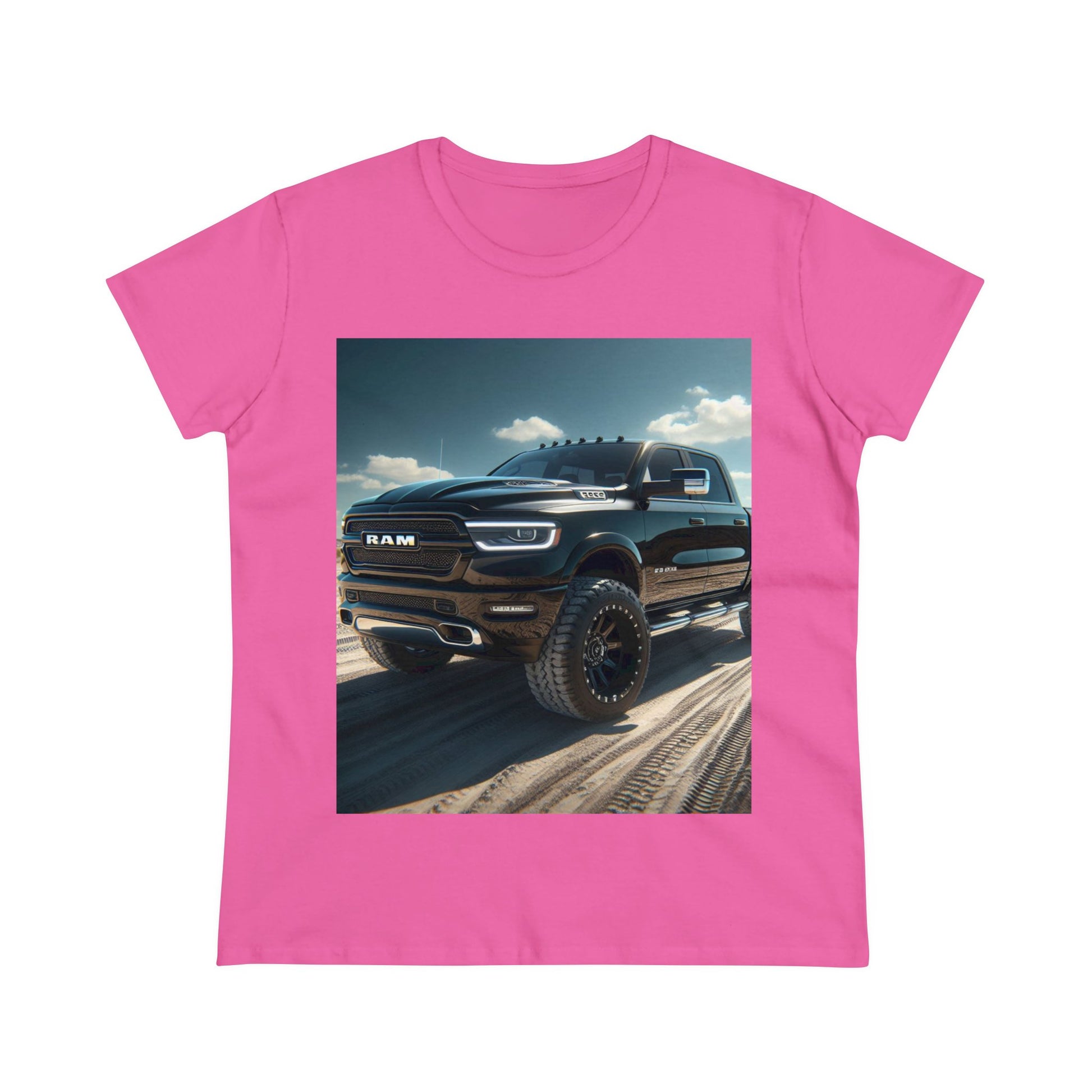 Black Dodge Ram T-Shirt T-Shirt Printify Azalea S