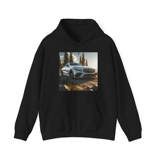 White Mercedes Hoodie Hoodie Printify Black S