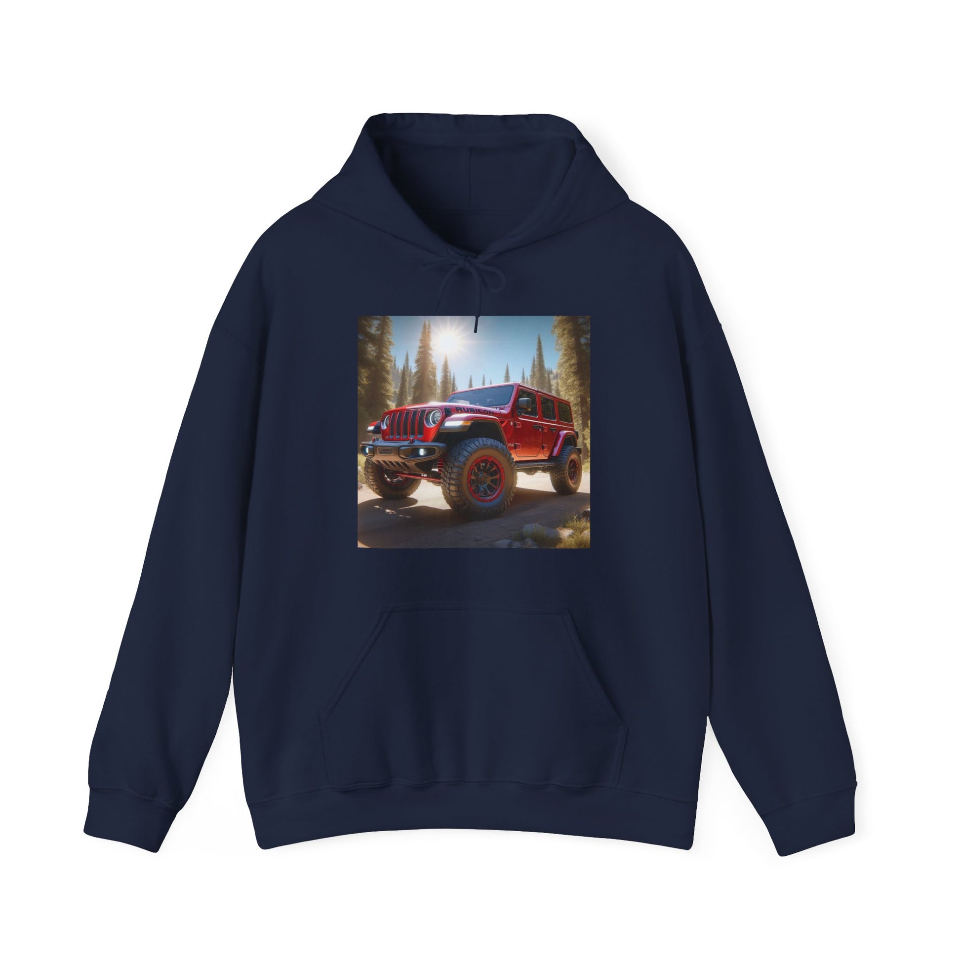 Red Rubicon Hoodie Hoodie Printify Navy S
