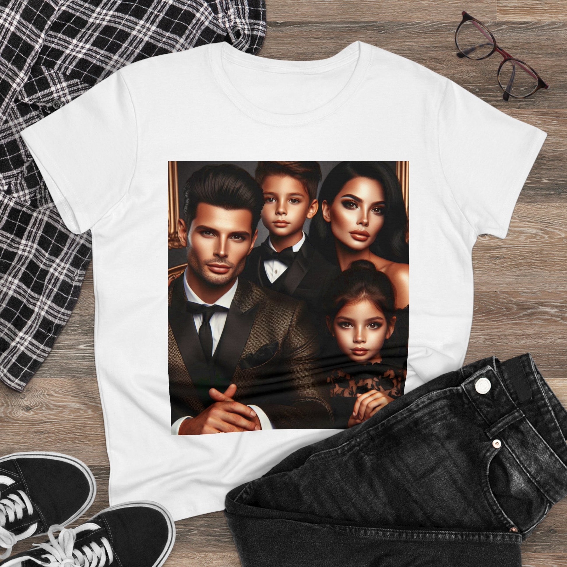 Family Portrait T-Shirt T-Shirt Printify