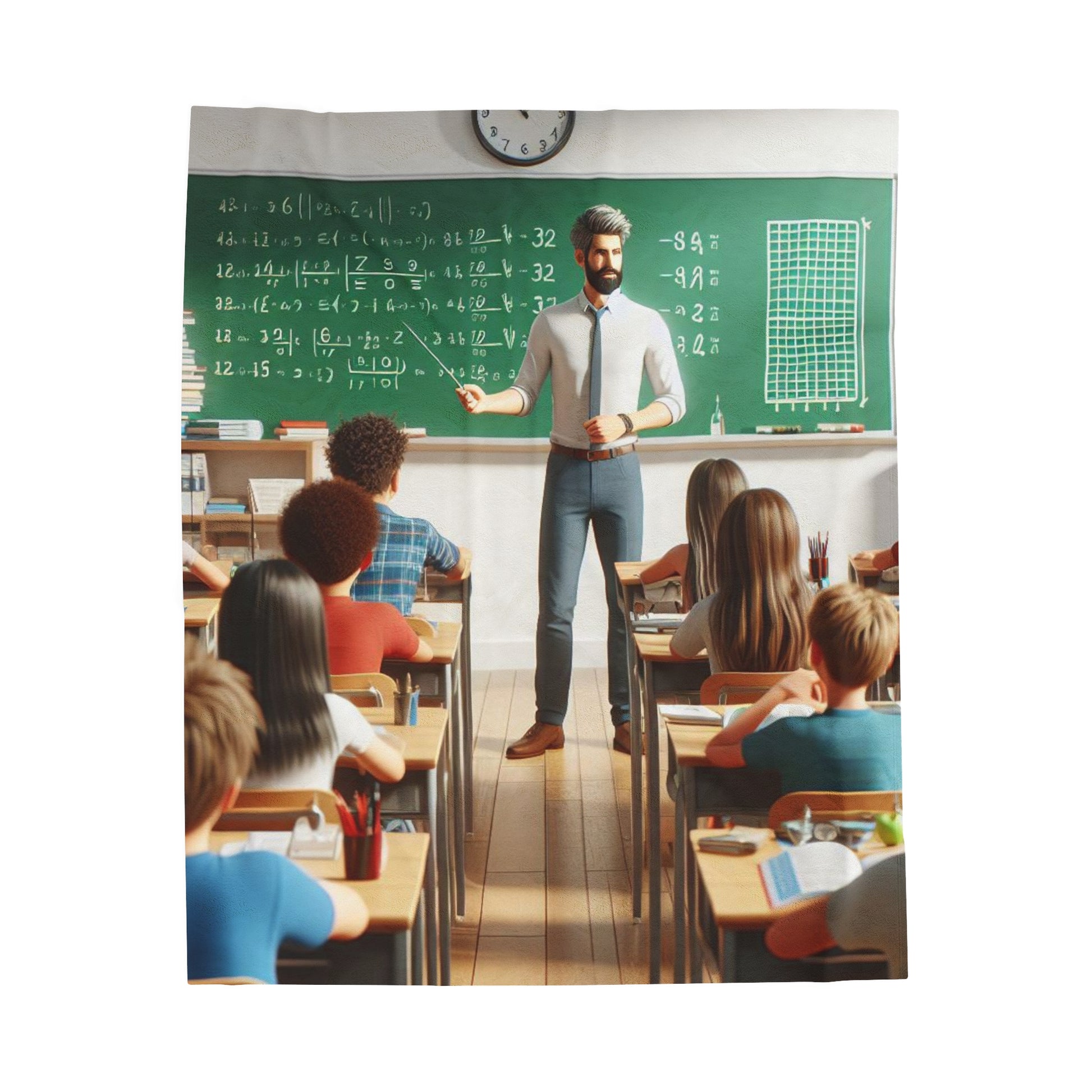 Class in Session Plush Blanket All Over Prints Printify 50" × 60"