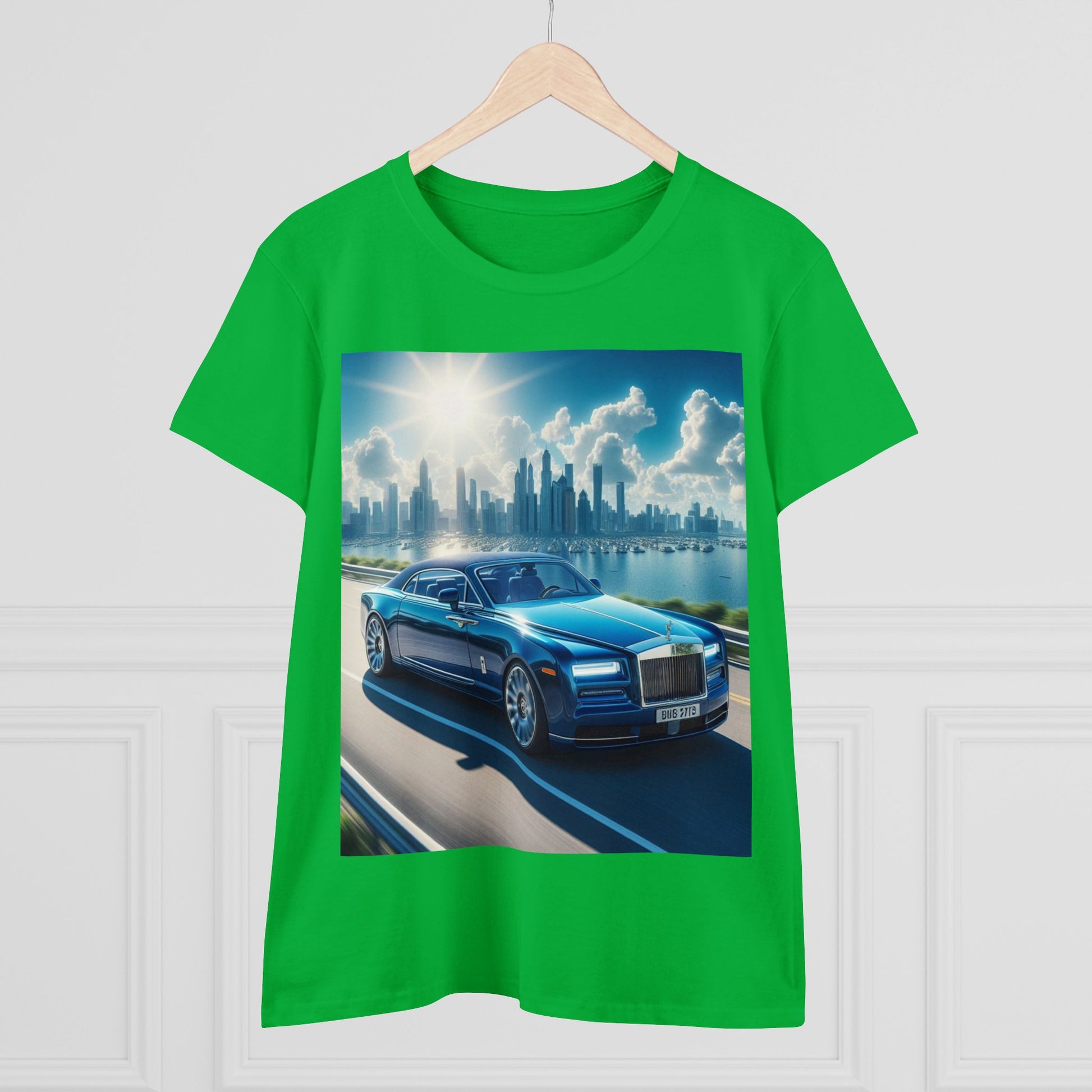 Blue Rolls Royce T-Shirt T-Shirt Printify