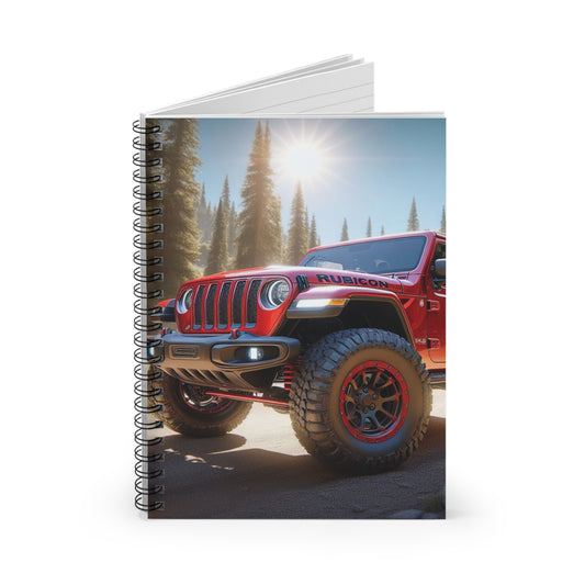 Red Rubicon Spiral Notebook Paper products Printify