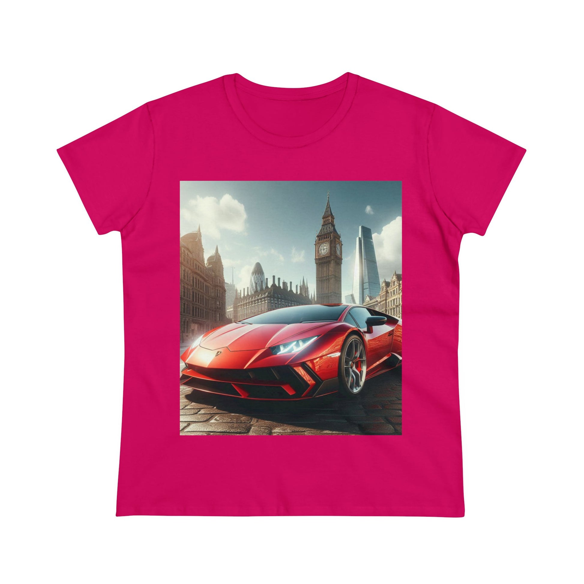 Red Lamborghini T-Shirt T-Shirt Printify Heliconia S