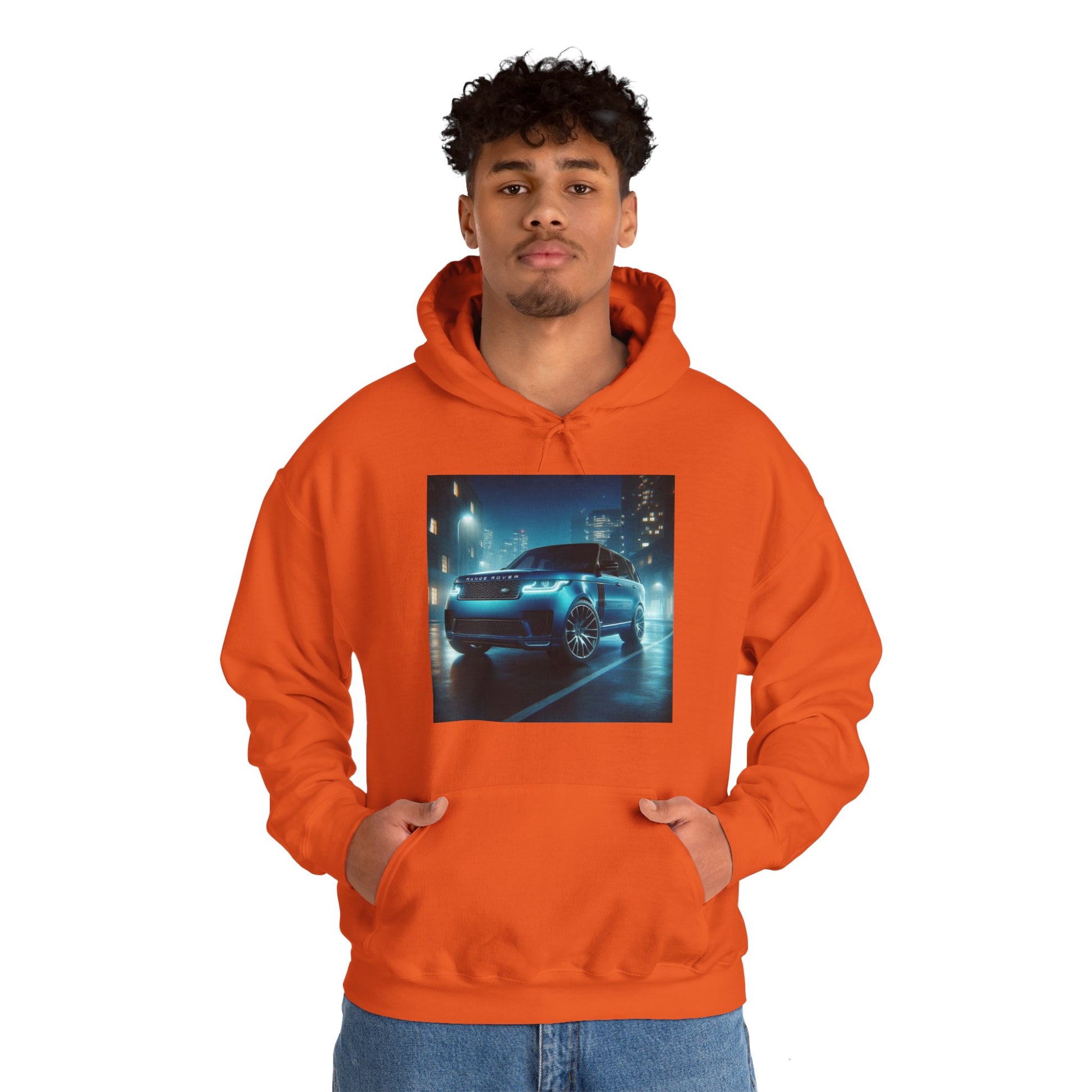 Blue Range Rover Hoodie Hoodie Printify