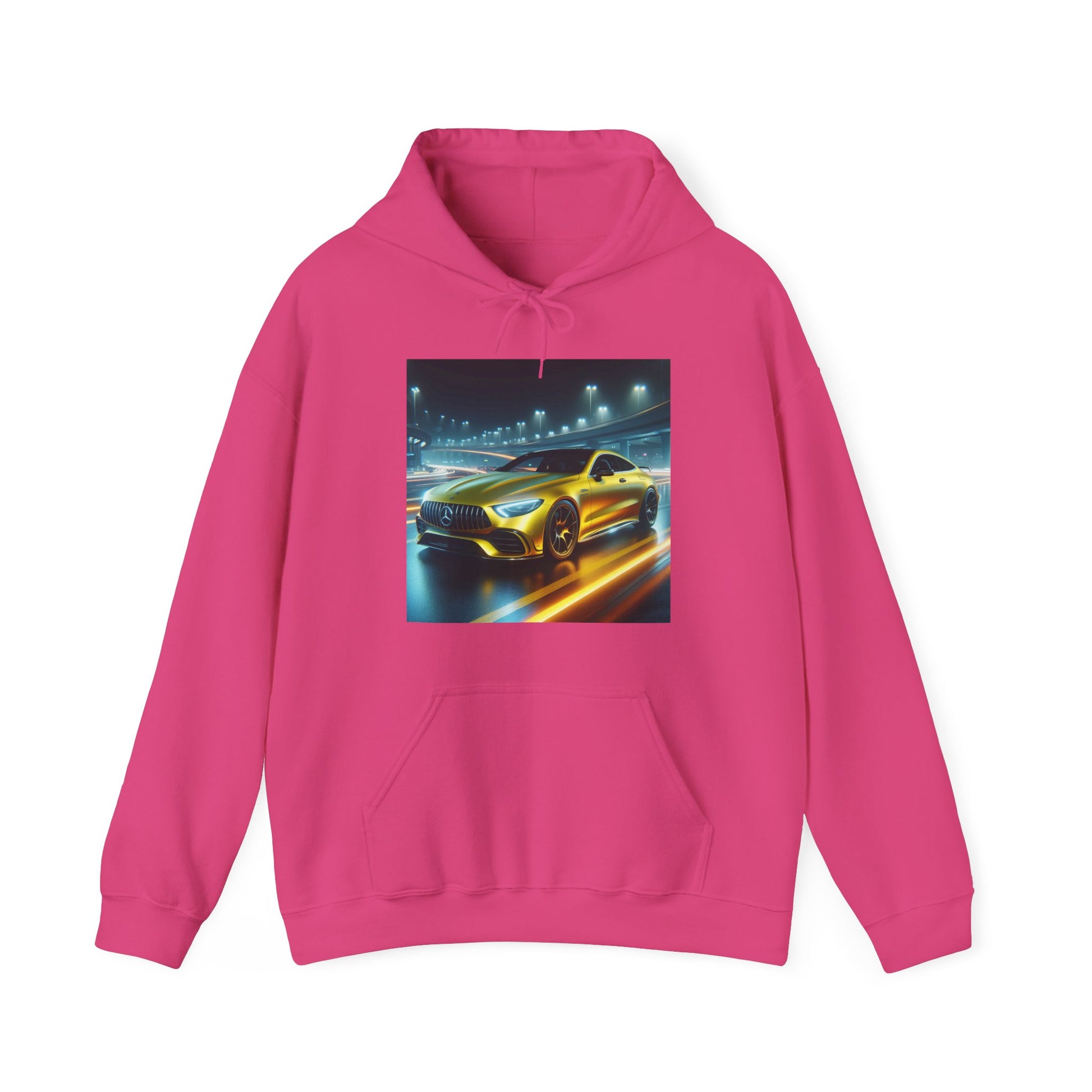Yellow Mercedes Hoodie Hoodie Printify Heliconia S