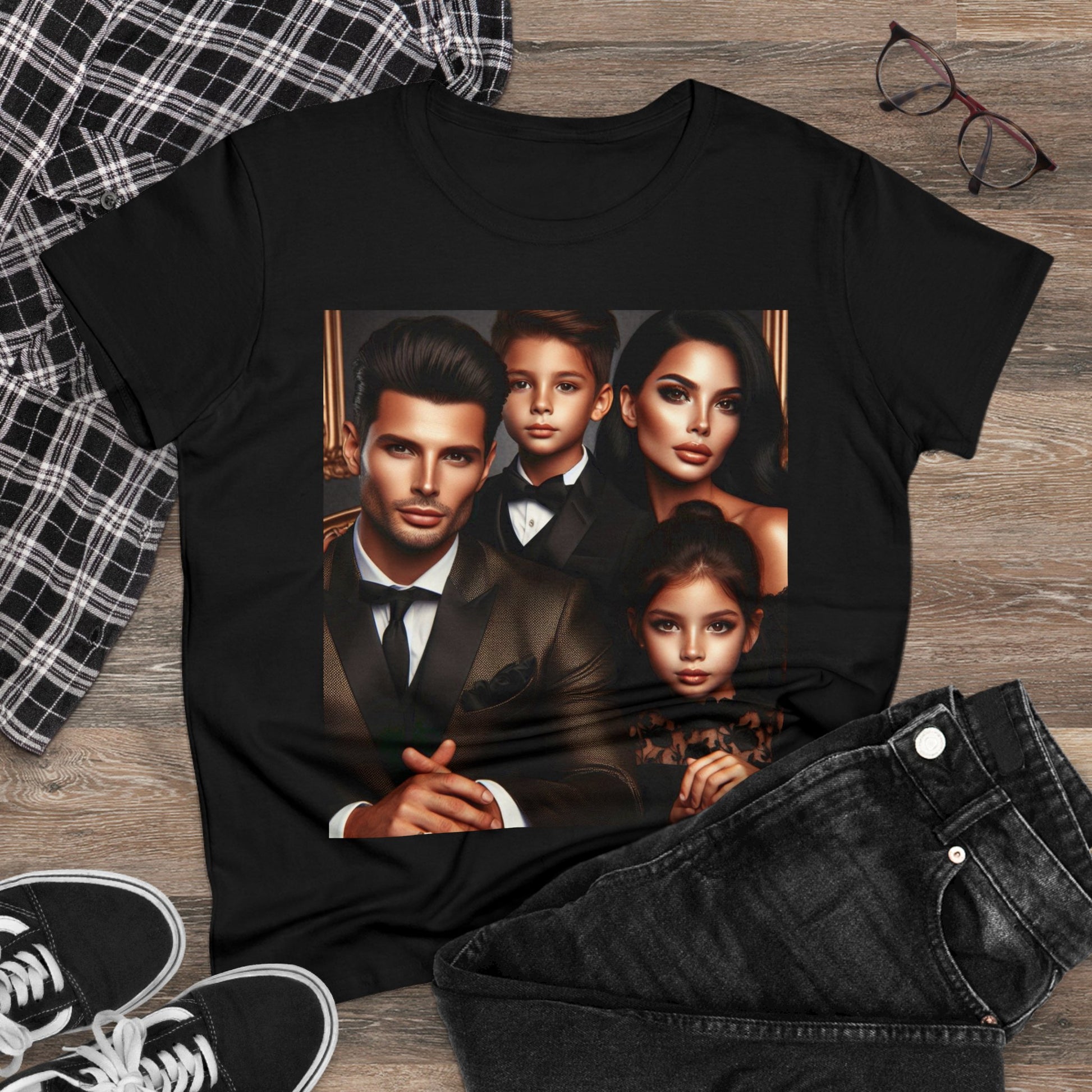 Family Portrait T-Shirt T-Shirt Printify