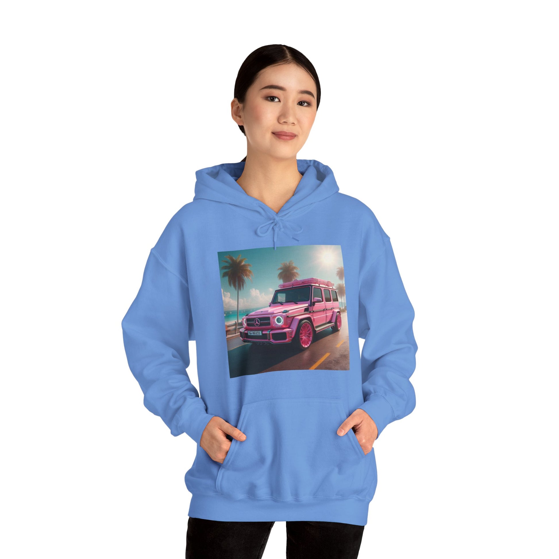 Pink G-Wagon Hoodie Hoodie Printify