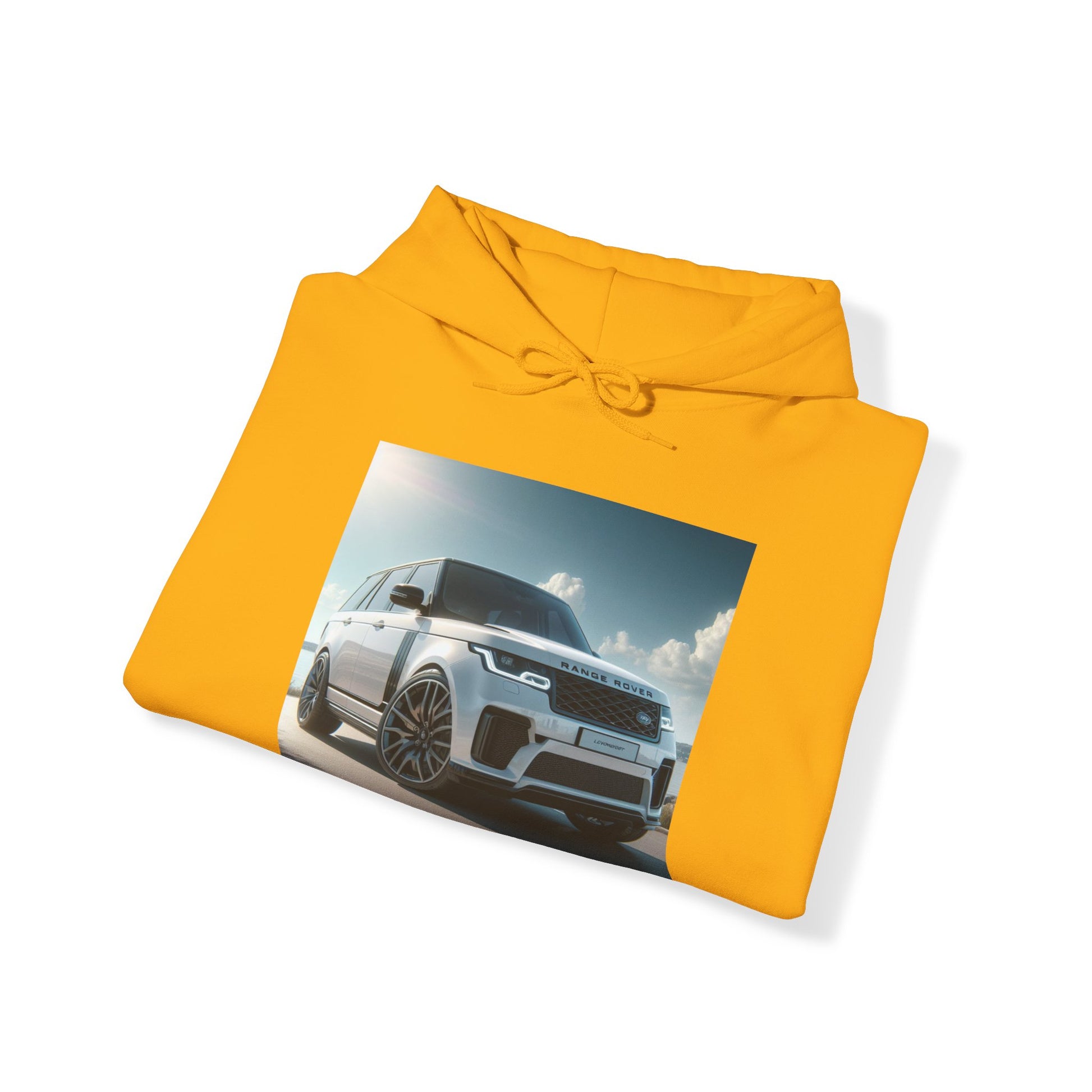 White Range Rover Hoodie Hoodie Printify