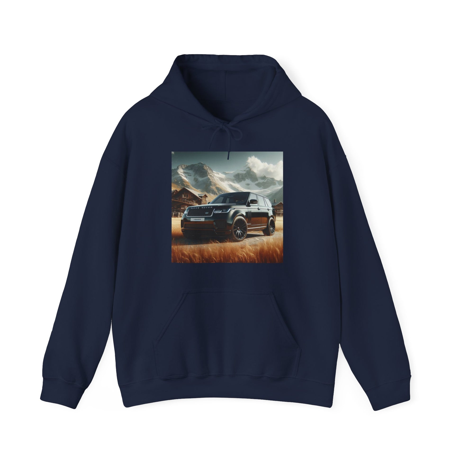 Black Range Rover Hoodie Hoodie Printify Navy S