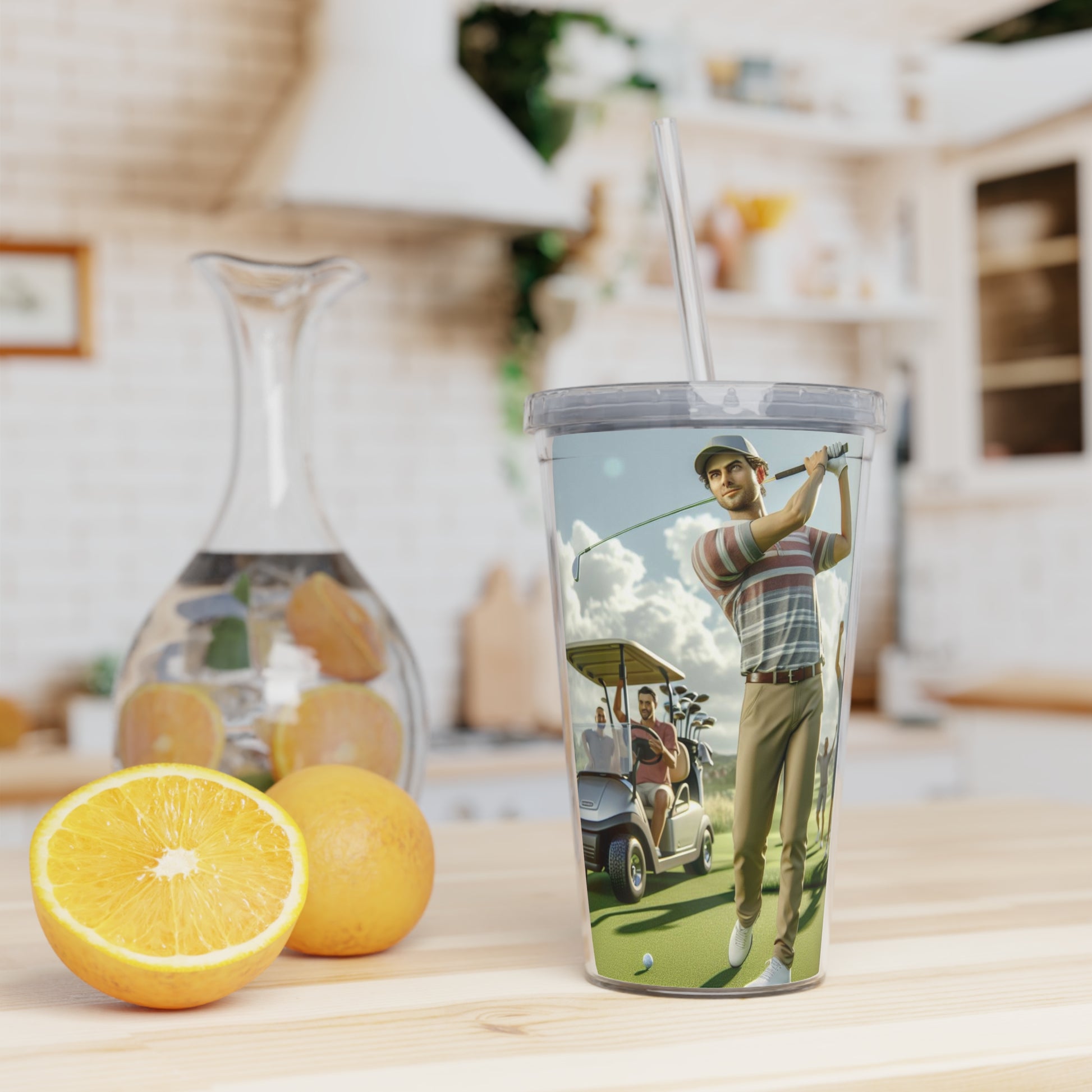 Golf Tournament Tumbler with Straw Mug Printify