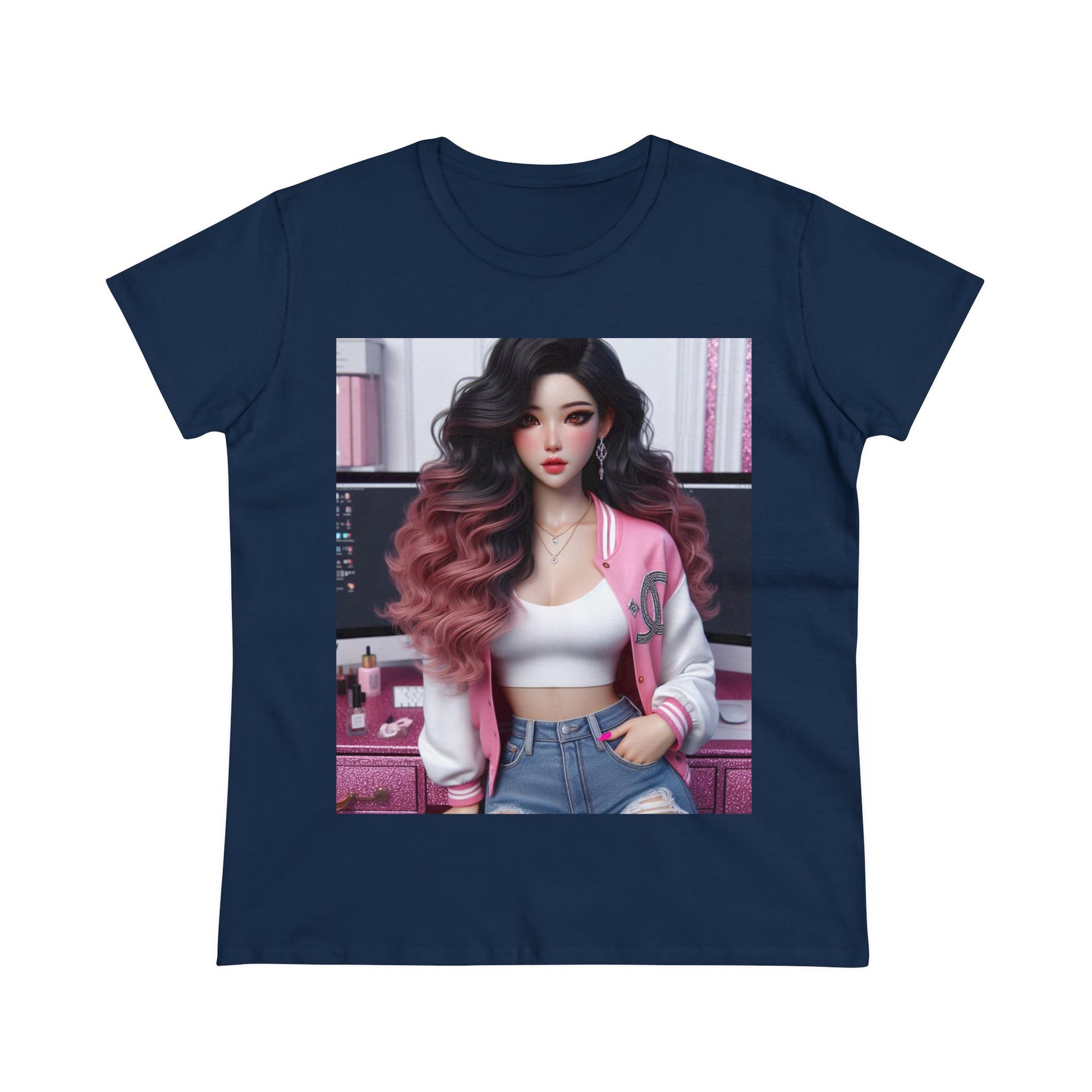 Pink Everything T-Shirt T-Shirt Printify Navy S