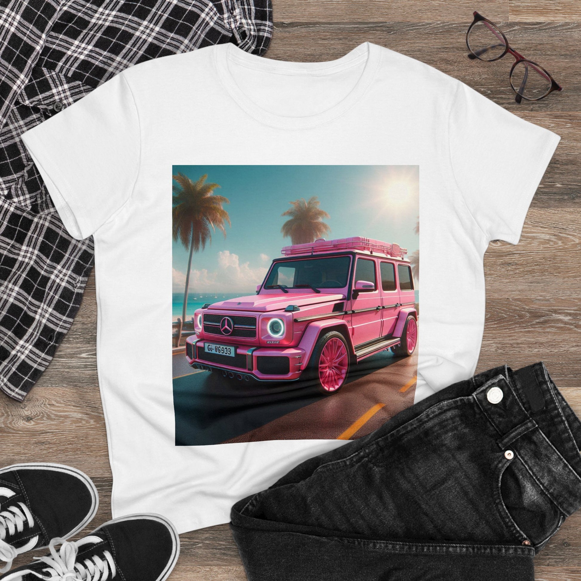Pink G-Wagon T-Shirt T-Shirt Printify