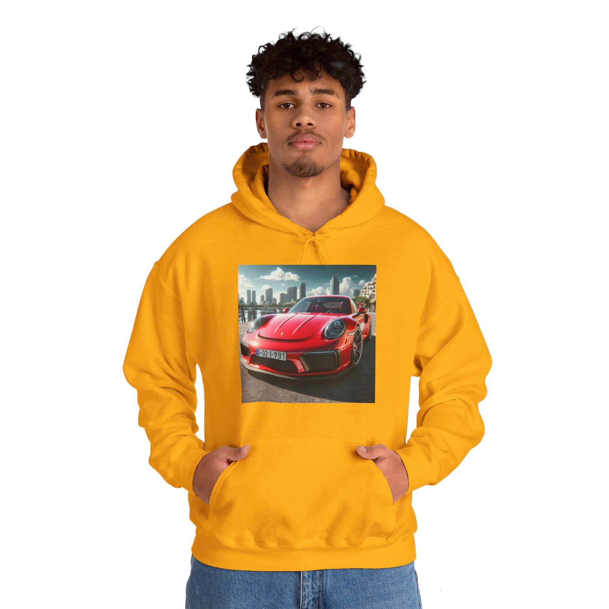 Red Porsche Hoodie Hoodie Printify