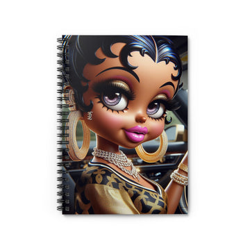 Betty Beauty Spiral Notebook Paper products Printify One Size