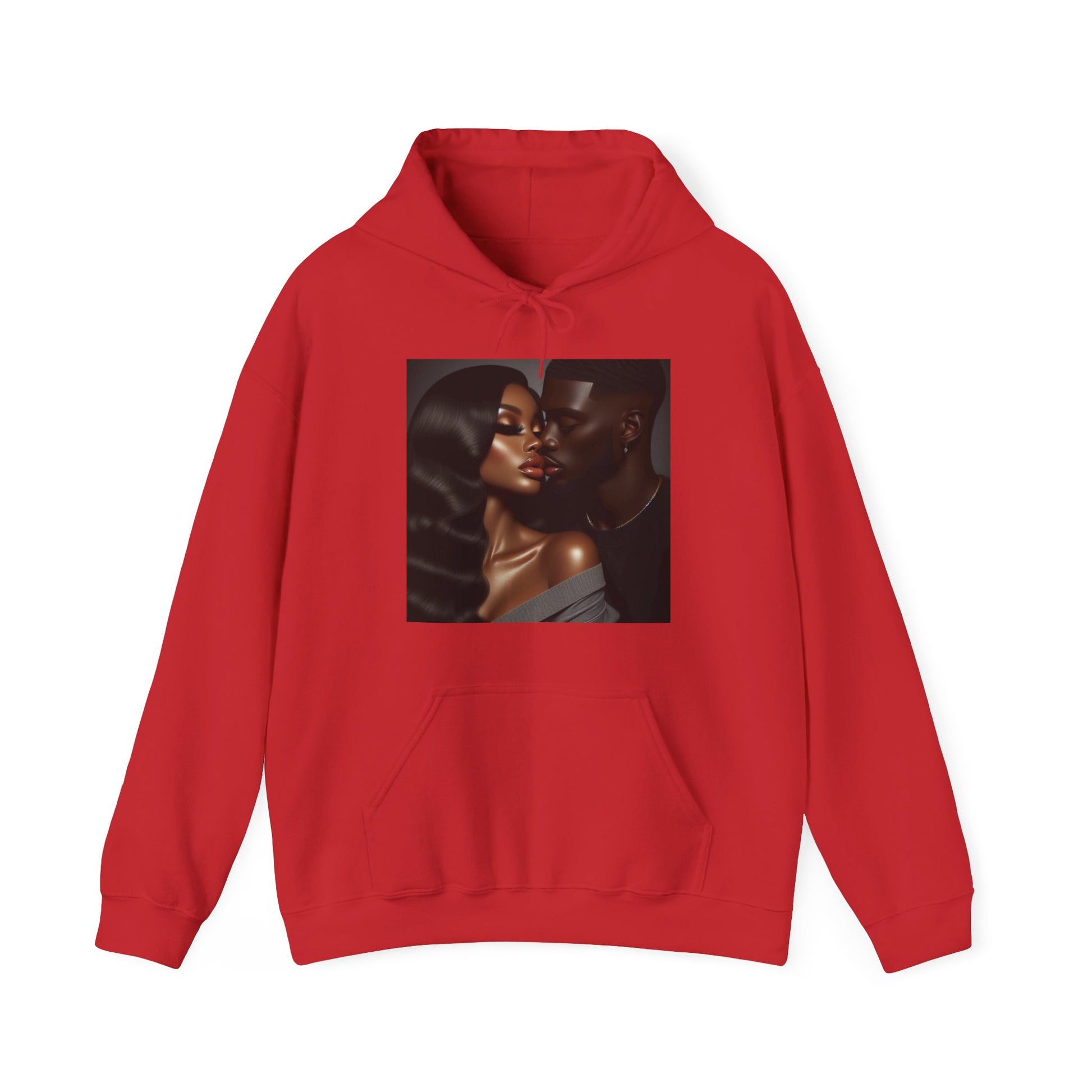 Kiss Me Hoodie Hoodie Printify Red S