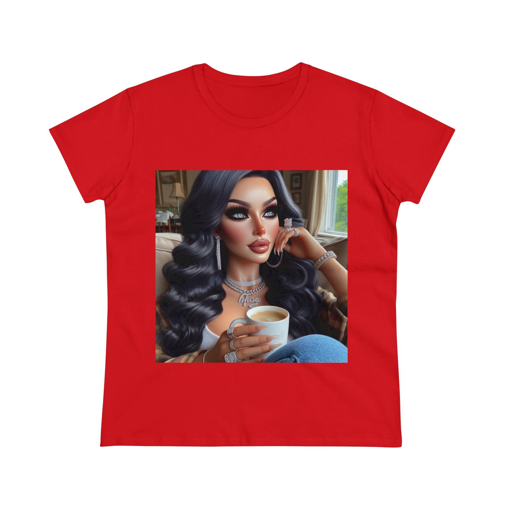 Coffee Break T-Shirt T-Shirt Printify Red S