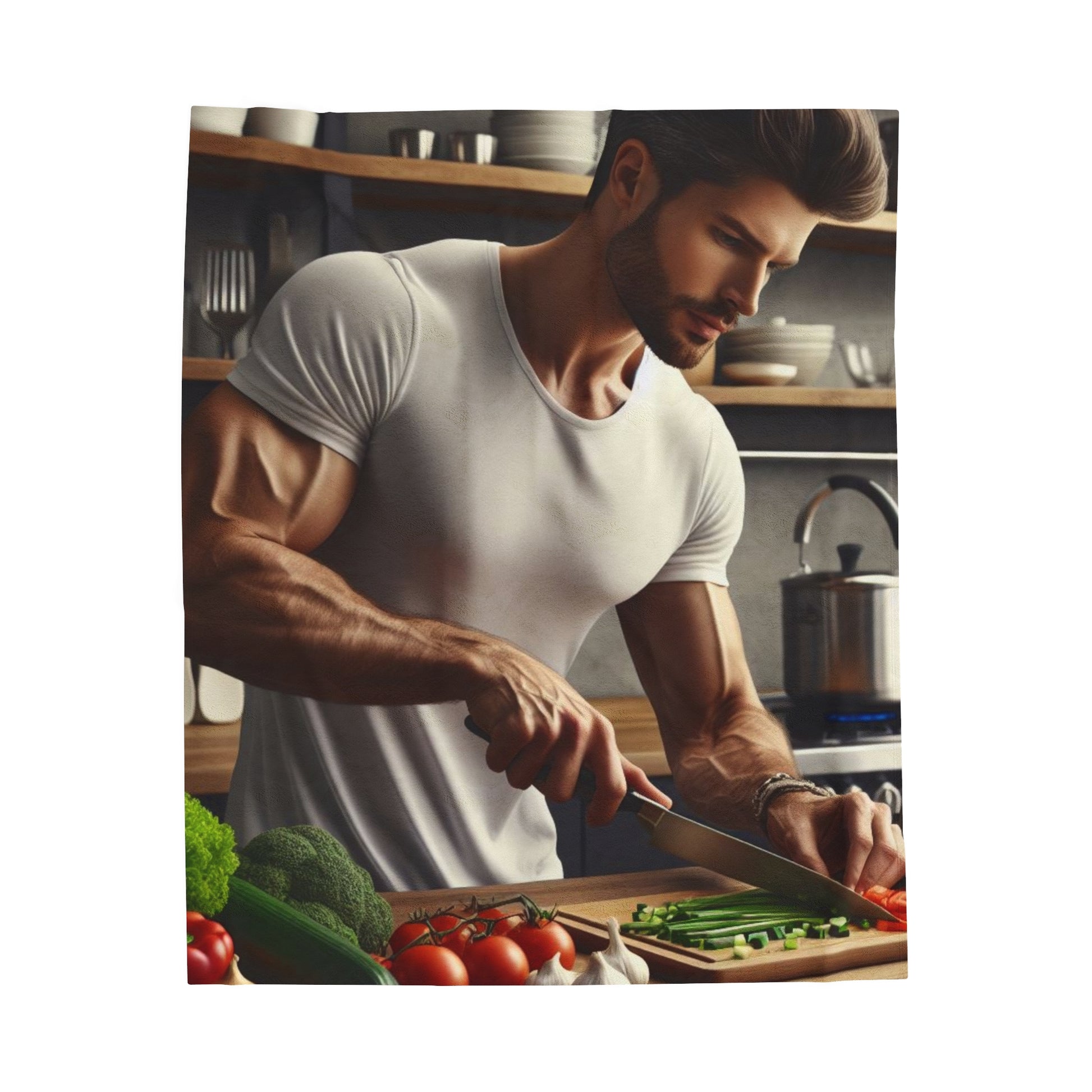 Dinner Time Plush Blanket All Over Prints Printify 50" × 60"