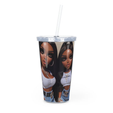 Friends Tumbler with Straw Mug Printify 20oz Transparent