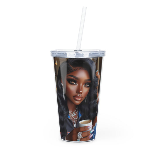 Coffee Break Tumbler with Straw Mug Printify 20oz Transparent