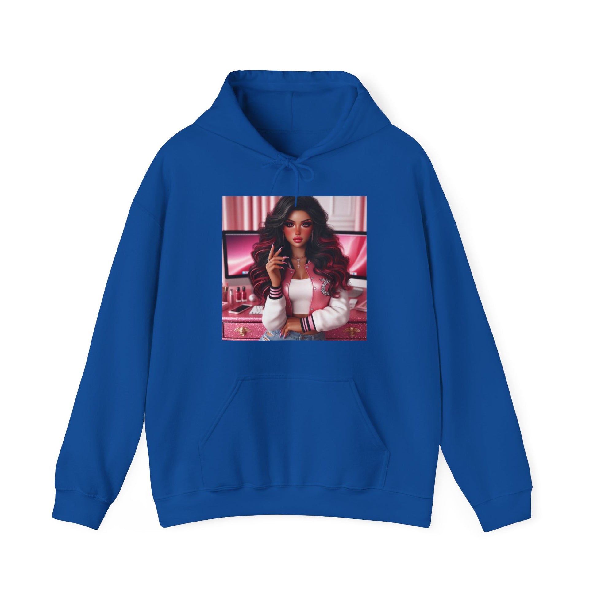 Pink Everything Hoodie Hoodie Printify Royal S