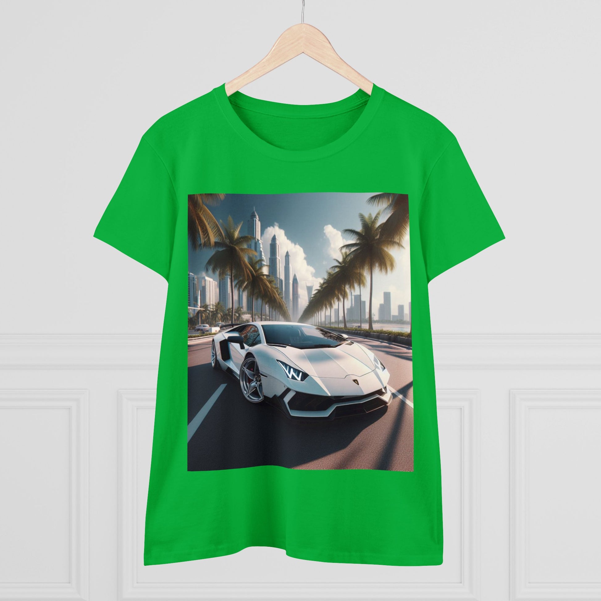 White Lamborghini T-Shirt T-Shirt Printify