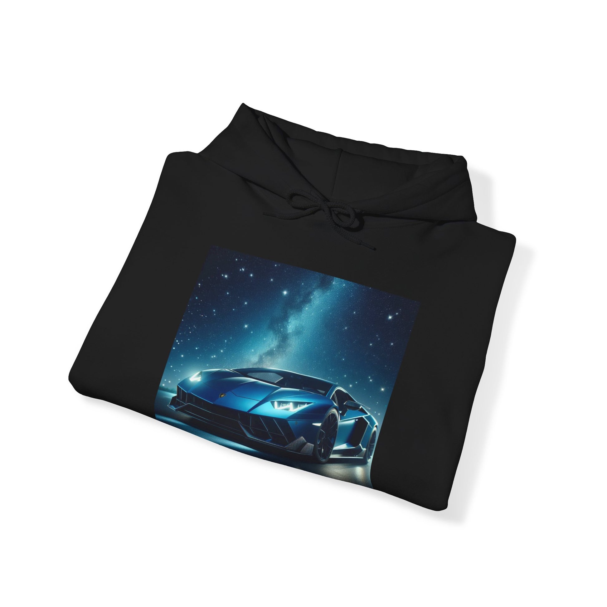 Blue Lamborghini Hoodie Hoodie Printify